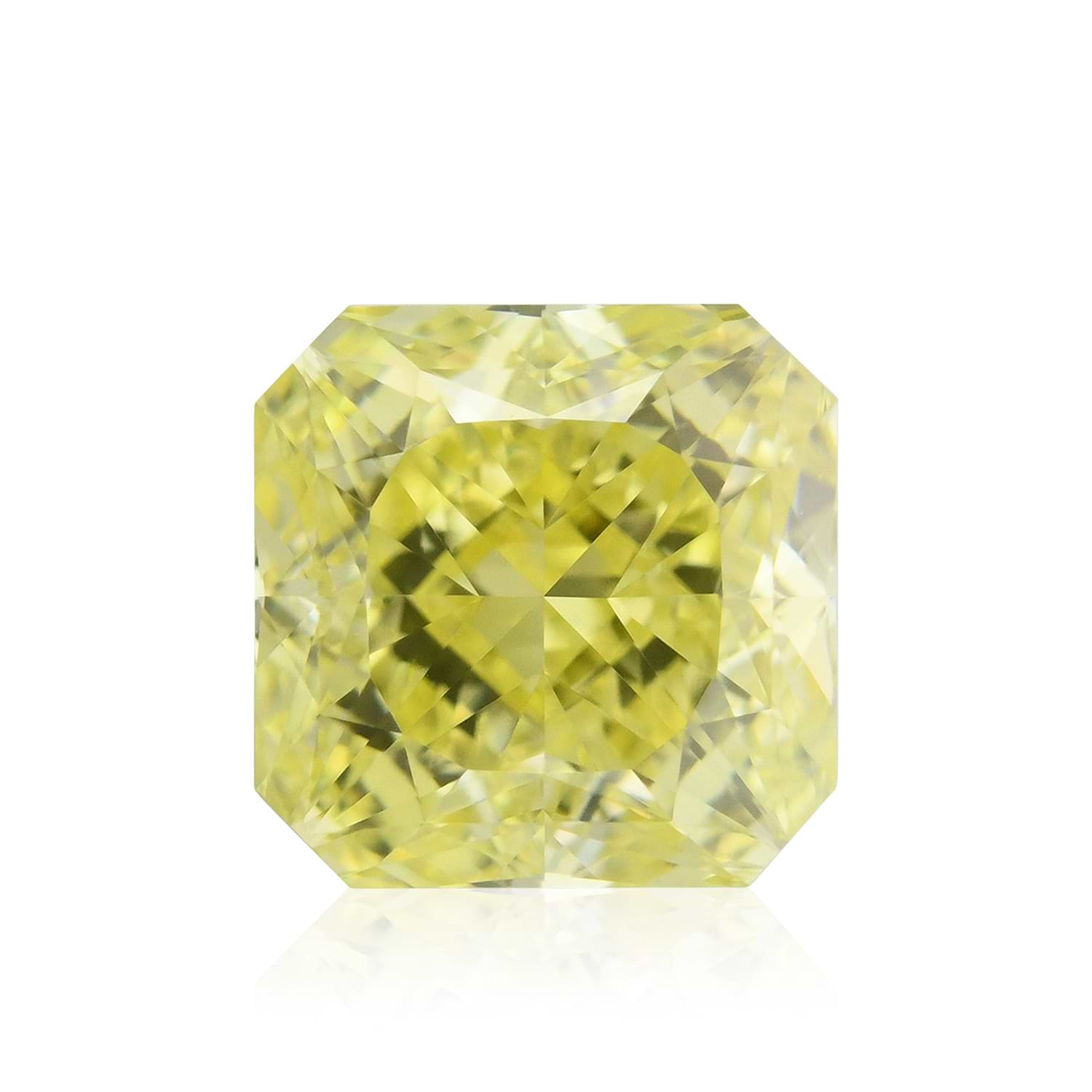 1.06 Carat Fancy Intense Yellow Radiant Diamond VS1 GIA