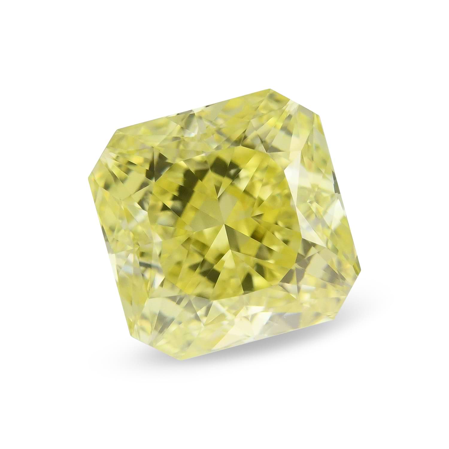1.06 Carat Fancy Intense Yellow Radiant Diamond VS1 GIA