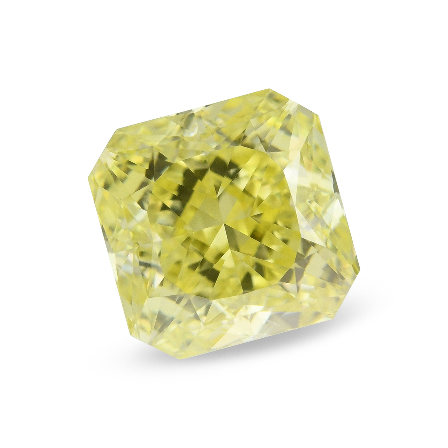 1.06 Carat Fancy Intense Yellow Radiant Diamond VS1 GIA