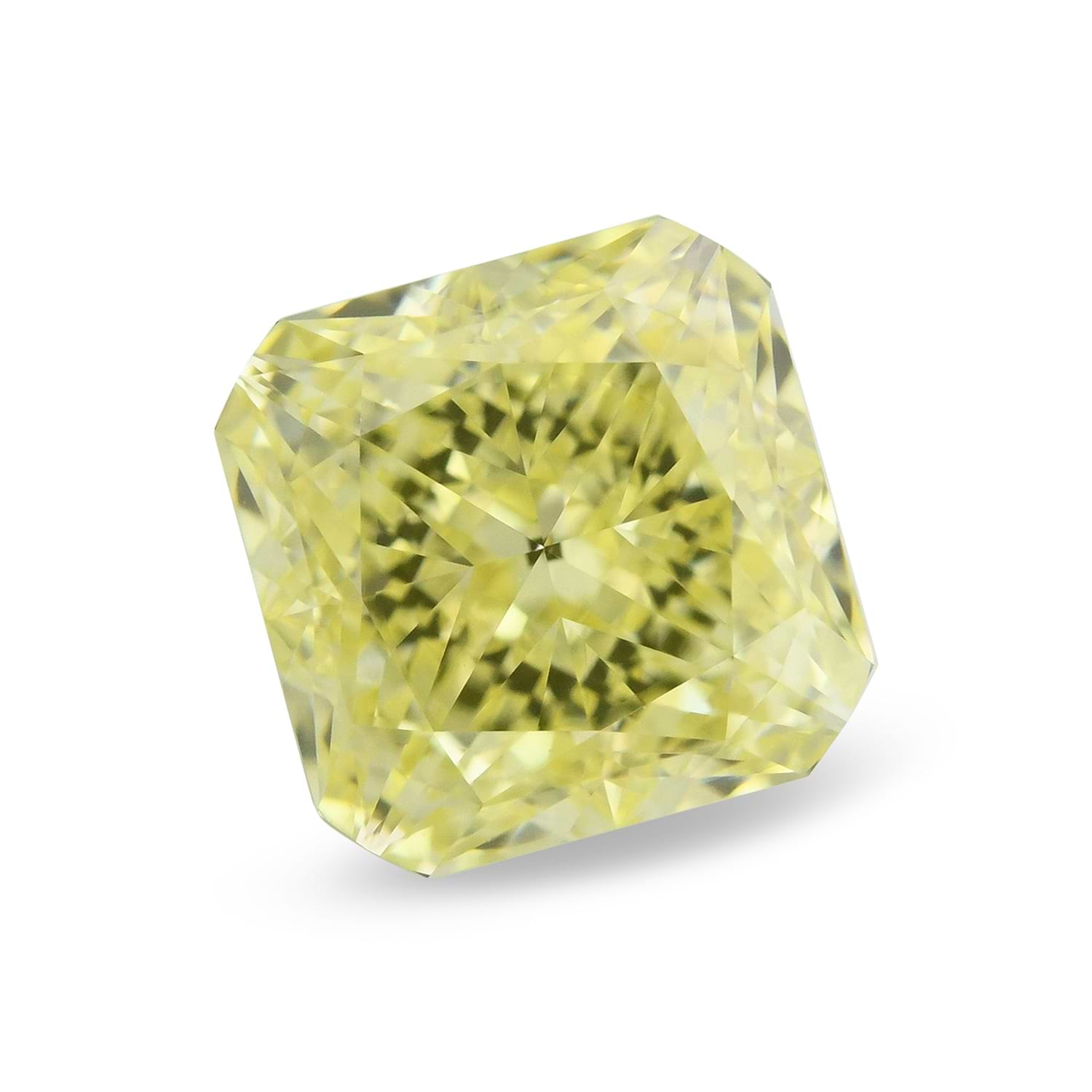 1.07 Carat Fancy Yellow Radiant Diamond VVS2 GIA