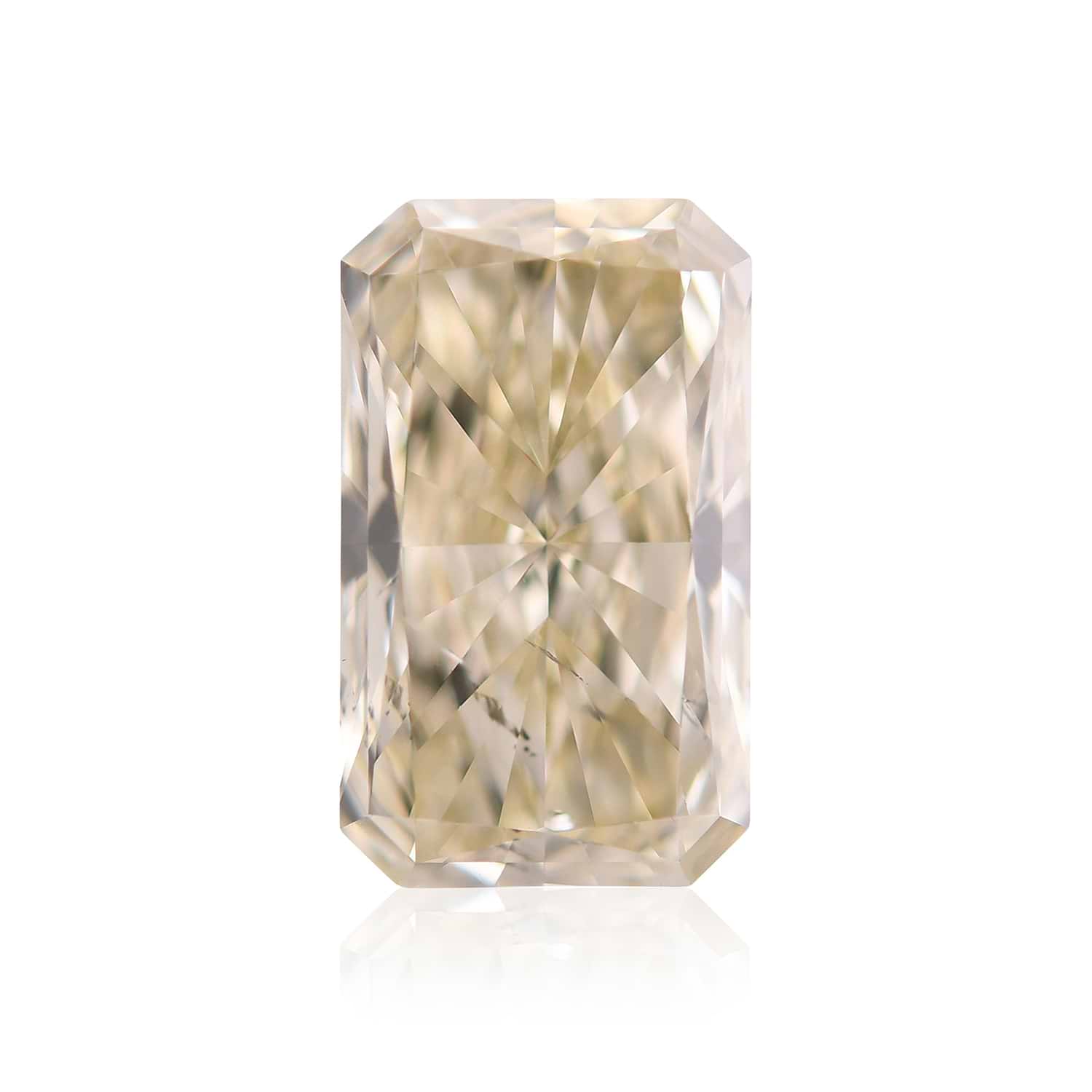 3.02 Carat Fancy Light Brownish Yellow Radiant Diamond SI2 GIA