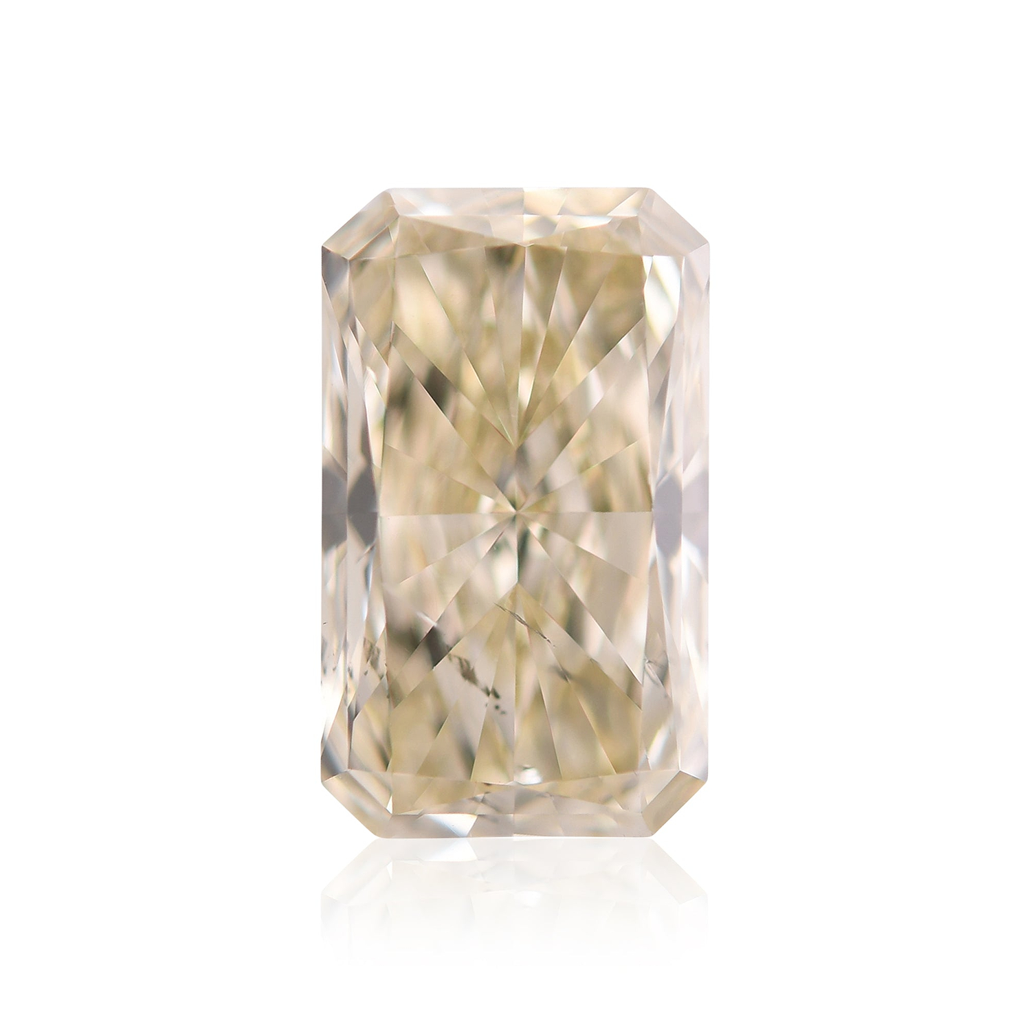 3.02 Carat Fancy Light Brownish Yellow Radiant Diamond SI2 GIA