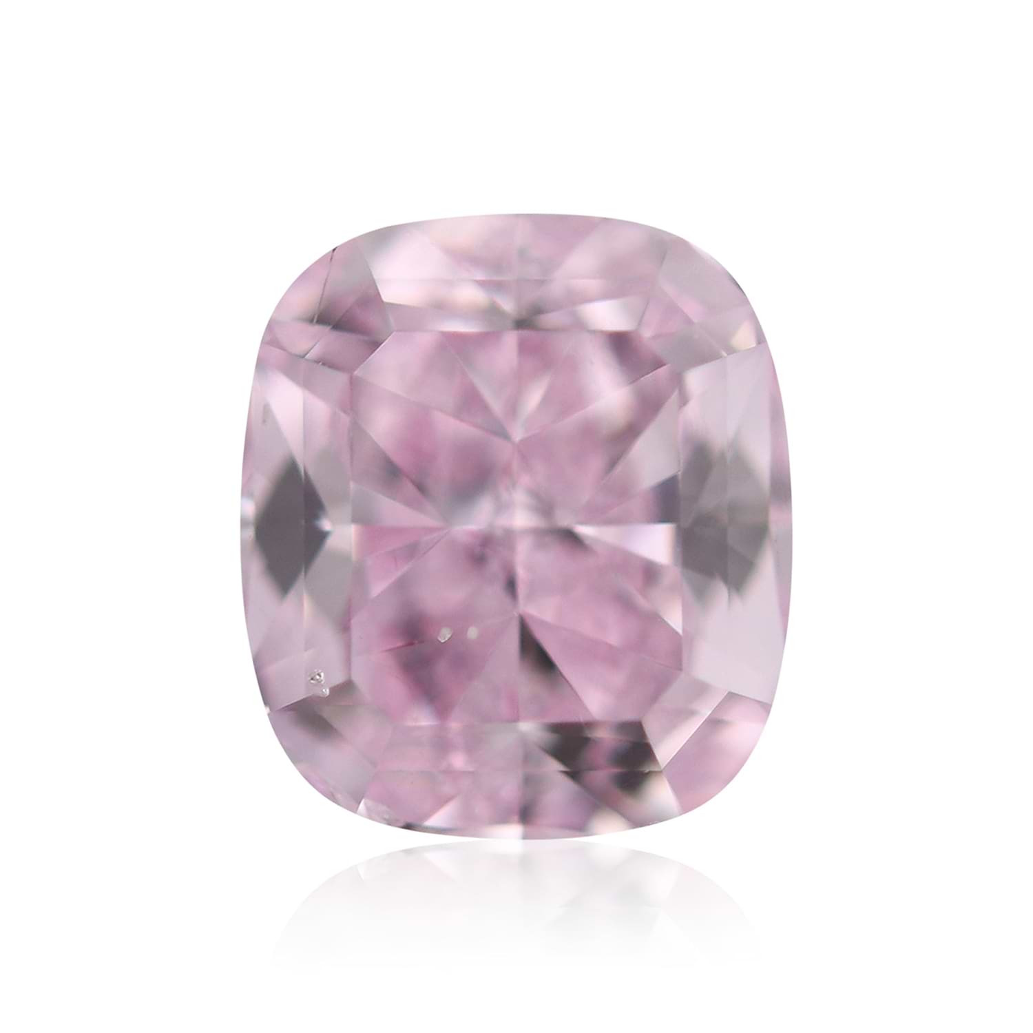 0.63 Carat Fancy Intense Purple Pink Cushion Diamond SI2 GIA