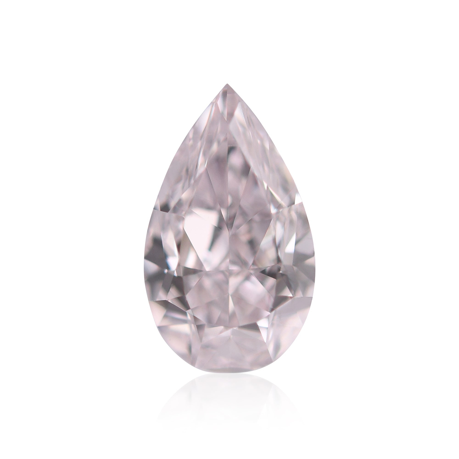 0.55 Carat Very Light Pink Pear Diamond VVS1 GIA