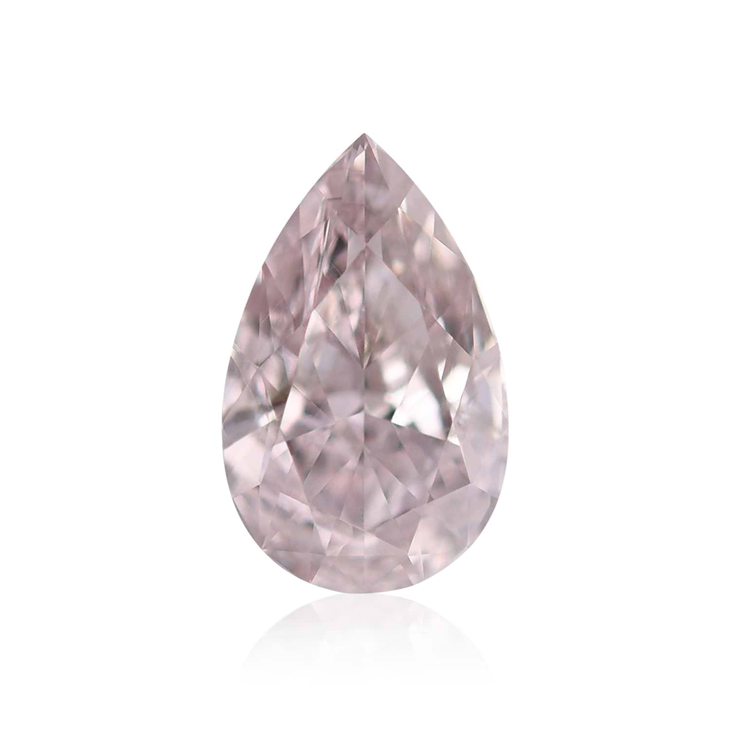 0.54 Carat Fancy Brownish Pink Pear Diamond VS2 GIA