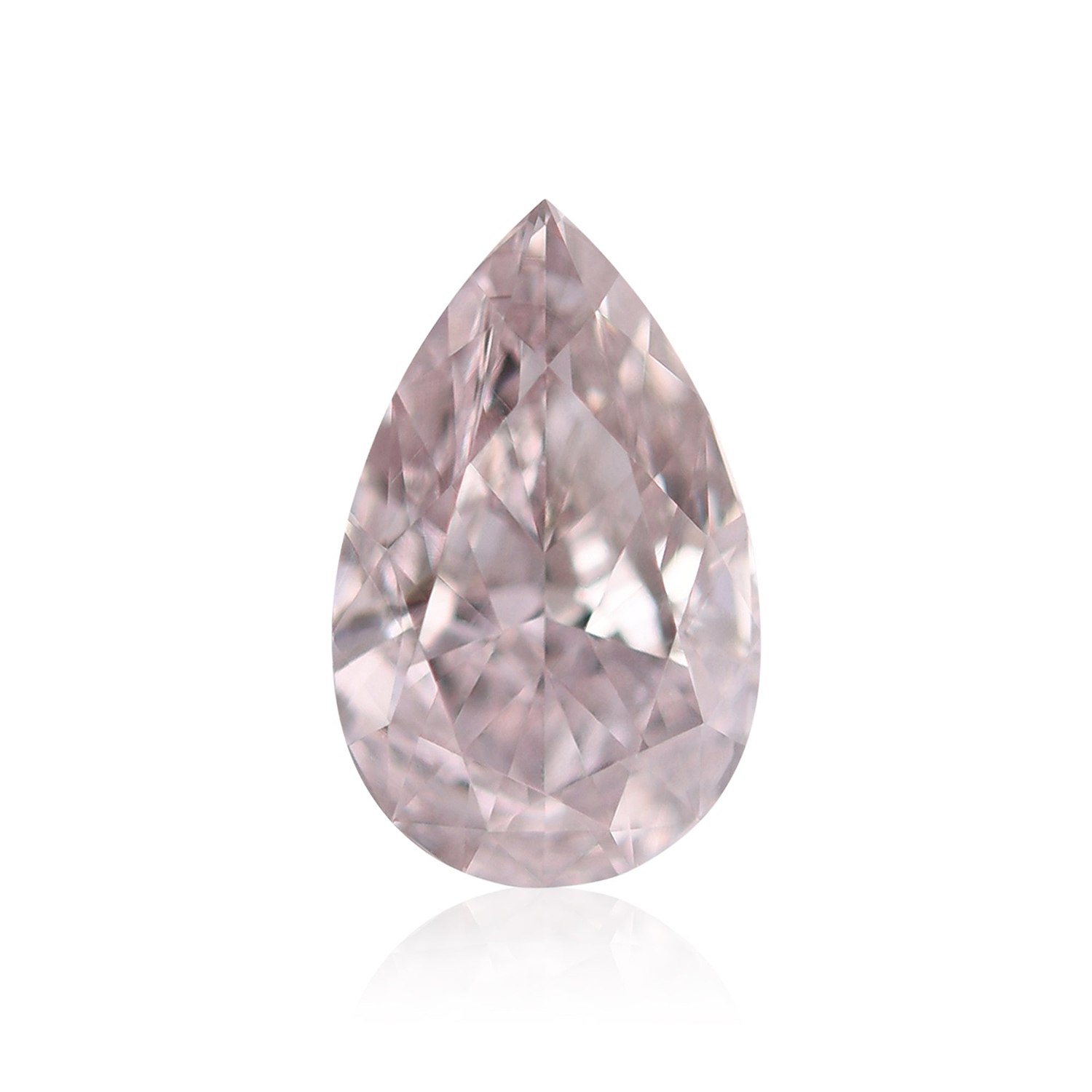 0.54 Carat Fancy Brownish Pink Pear Diamond VS2 GIA