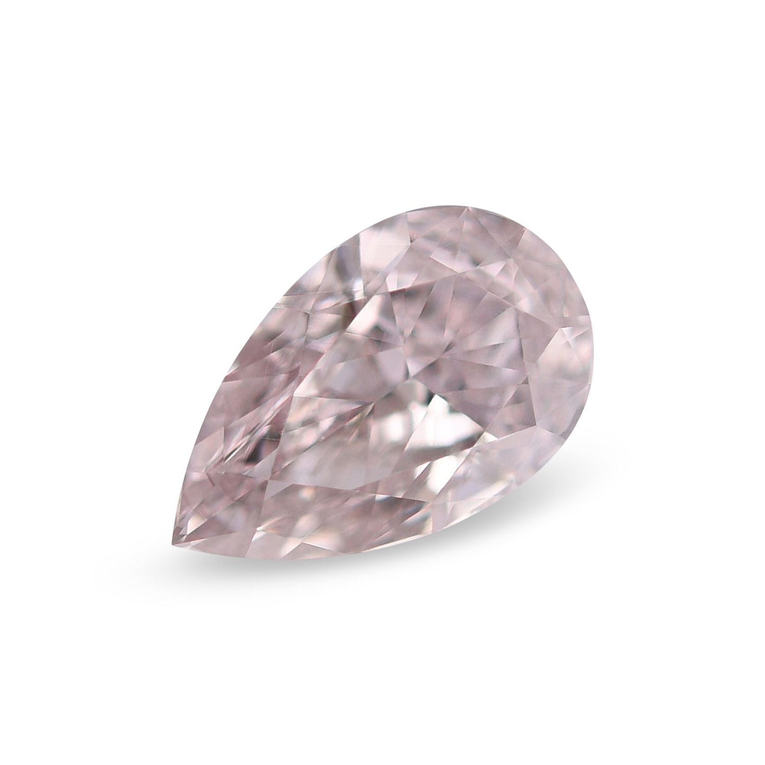 0.54 Carat Fancy Brownish Pink Pear Diamond VS2 GIA