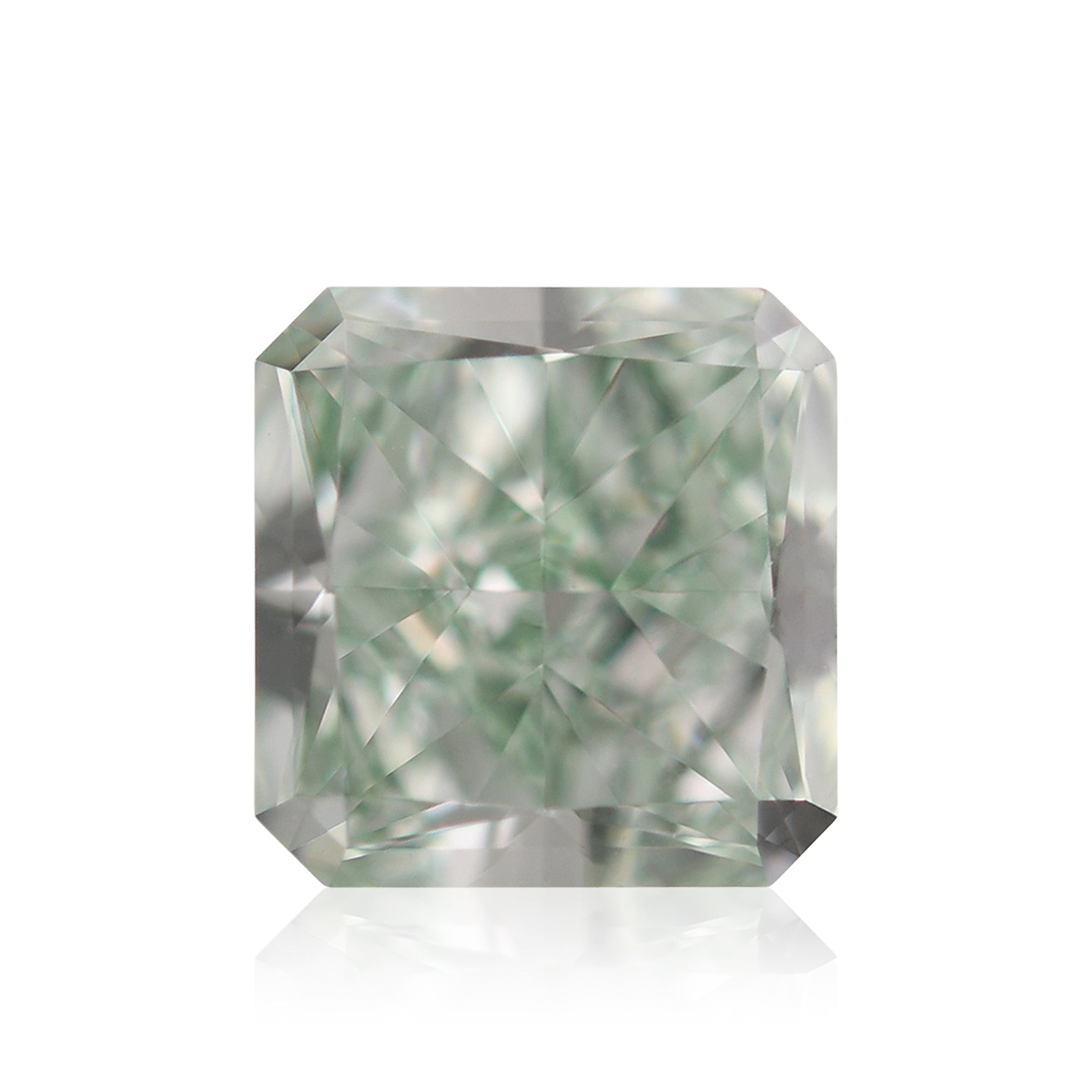 0.54 Carat Fancy Intense Green Radiant Diamond VVS1 GIA