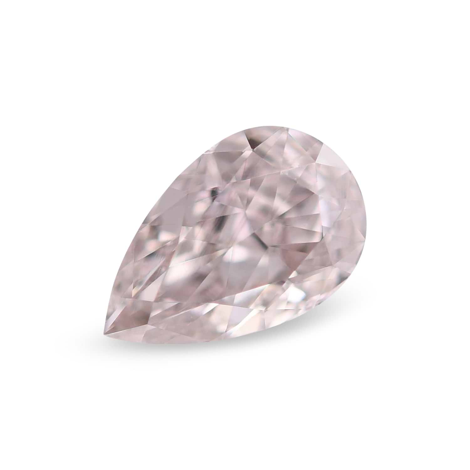 0.53 Carat Fancy Brownish Pink Pear Diamond VS2 GIA