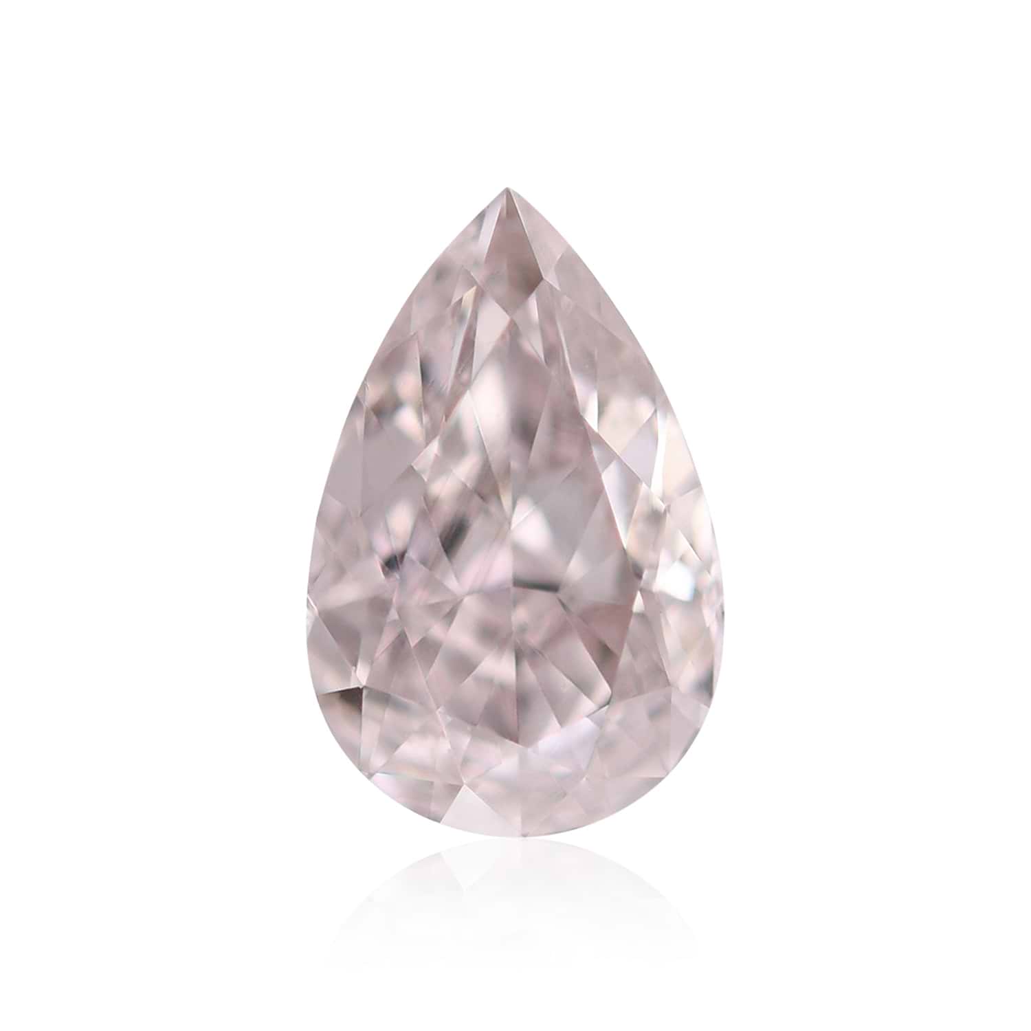 0.53 Carat Fancy Brownish Pink Pear Diamond VS2 GIA