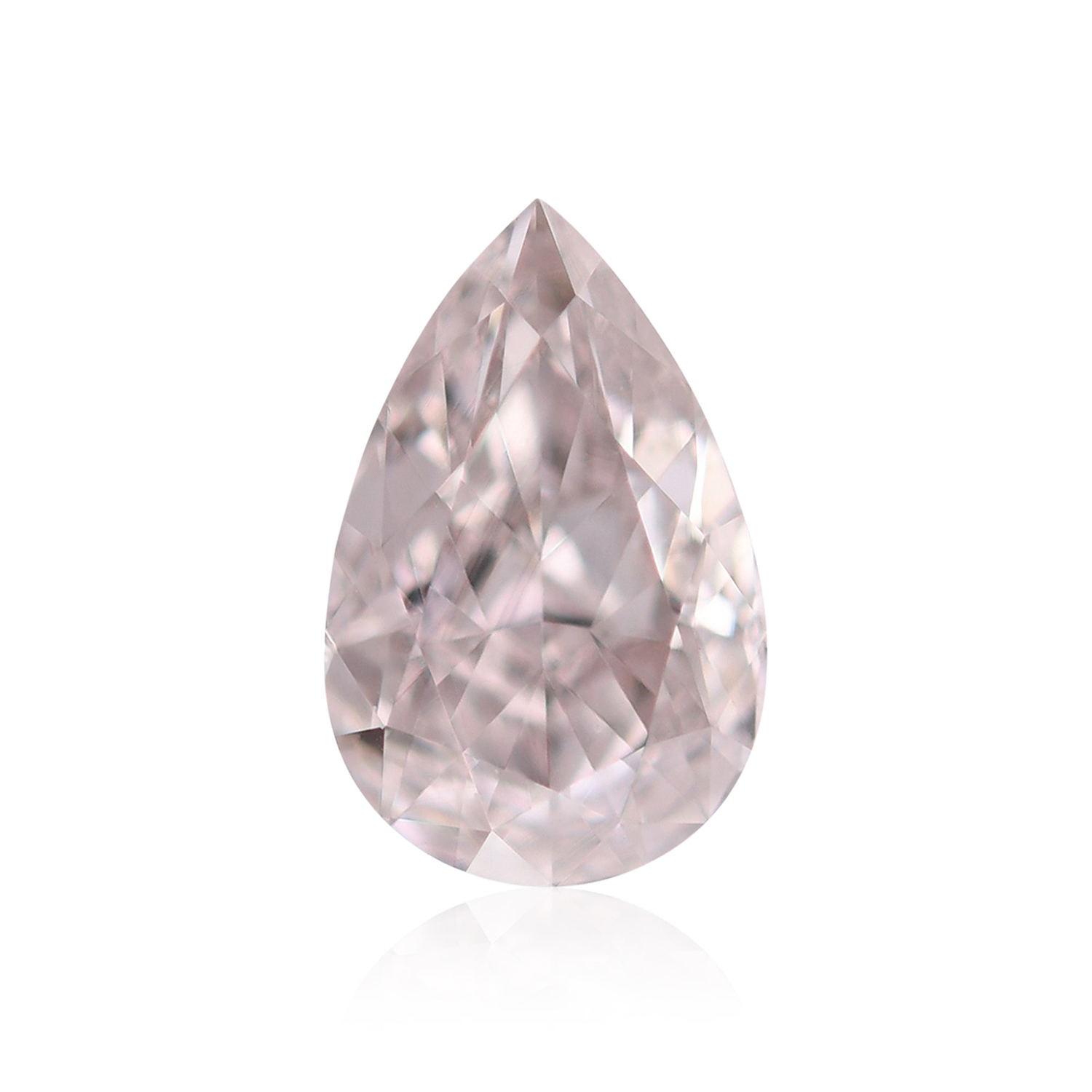 0.53 Carat Fancy Brownish Pink Pear Diamond VS2 GIA