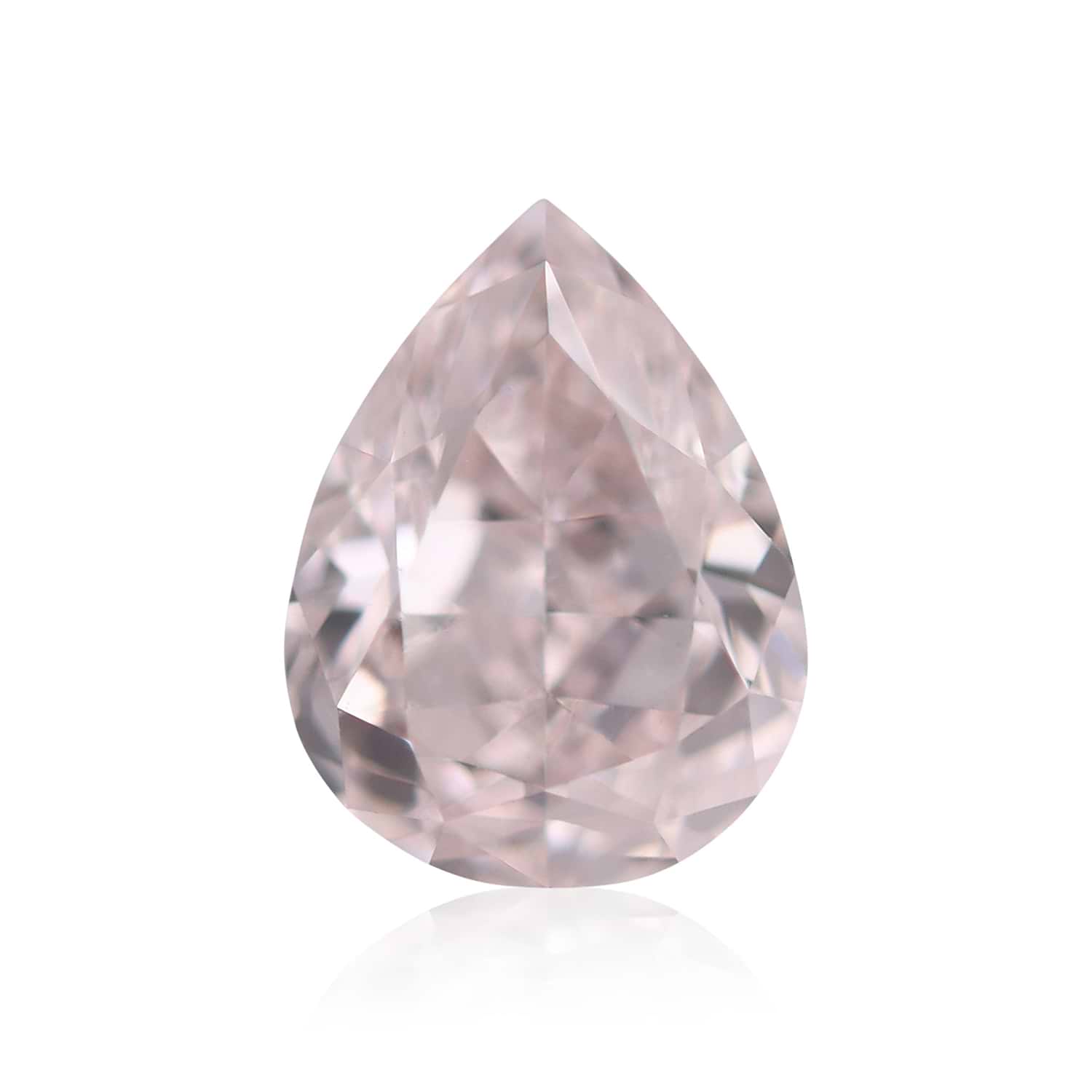 0.51 Carat Light Pink Pear Diamond SI1 GIA