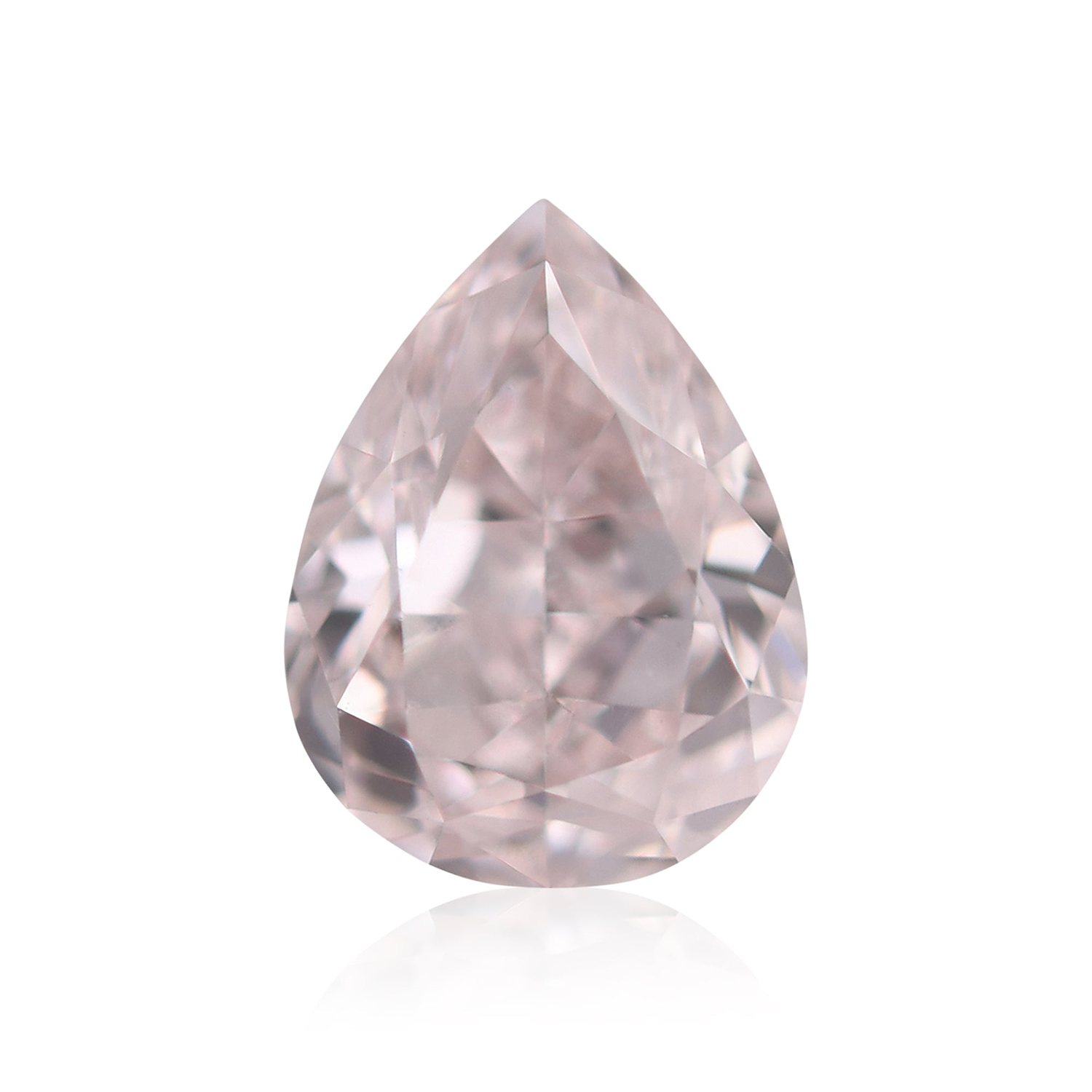 0.51 Carat Light Pink Pear Diamond SI1 GIA