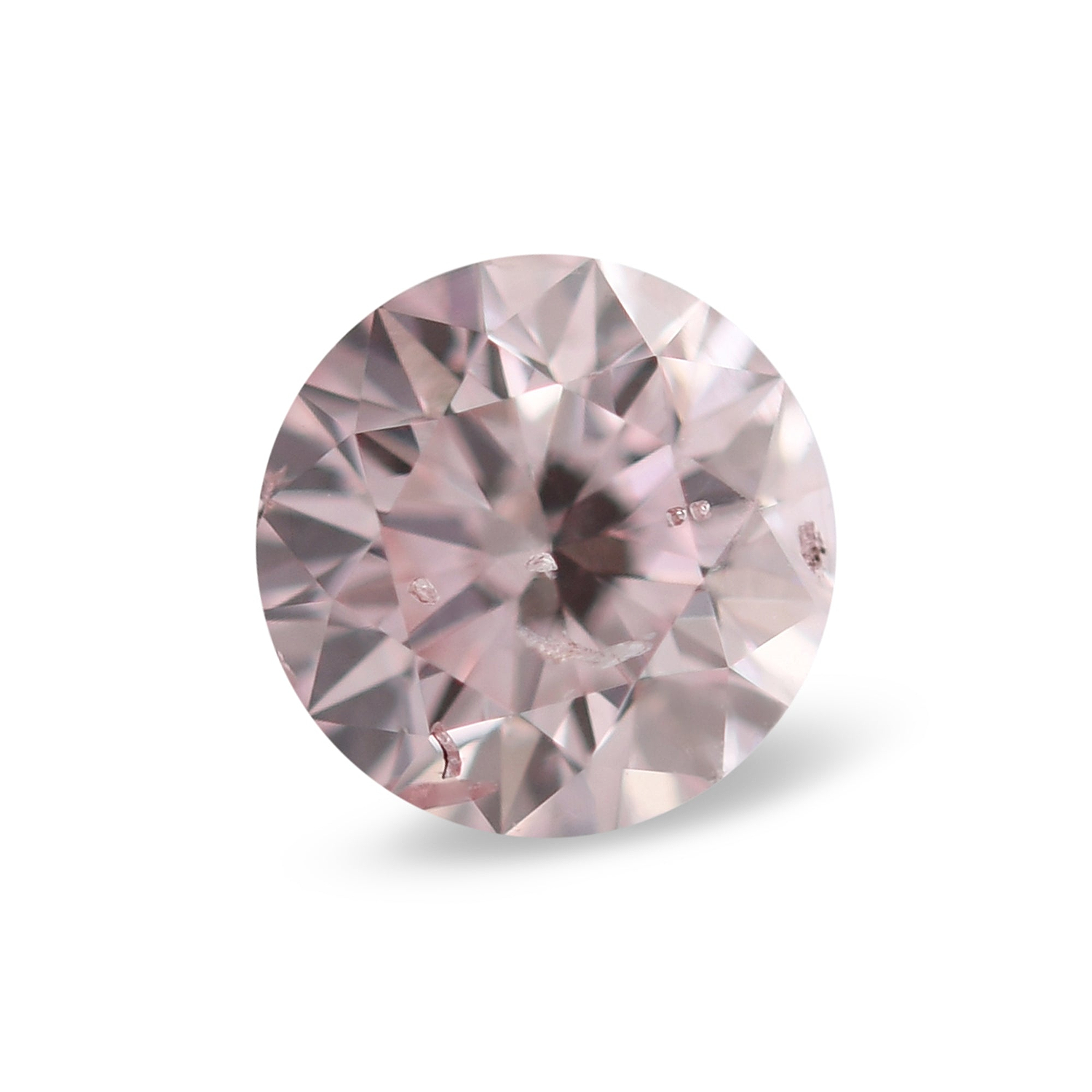 0.36 Carat Fancy Pink Round Brillant Diamond I1 GIA