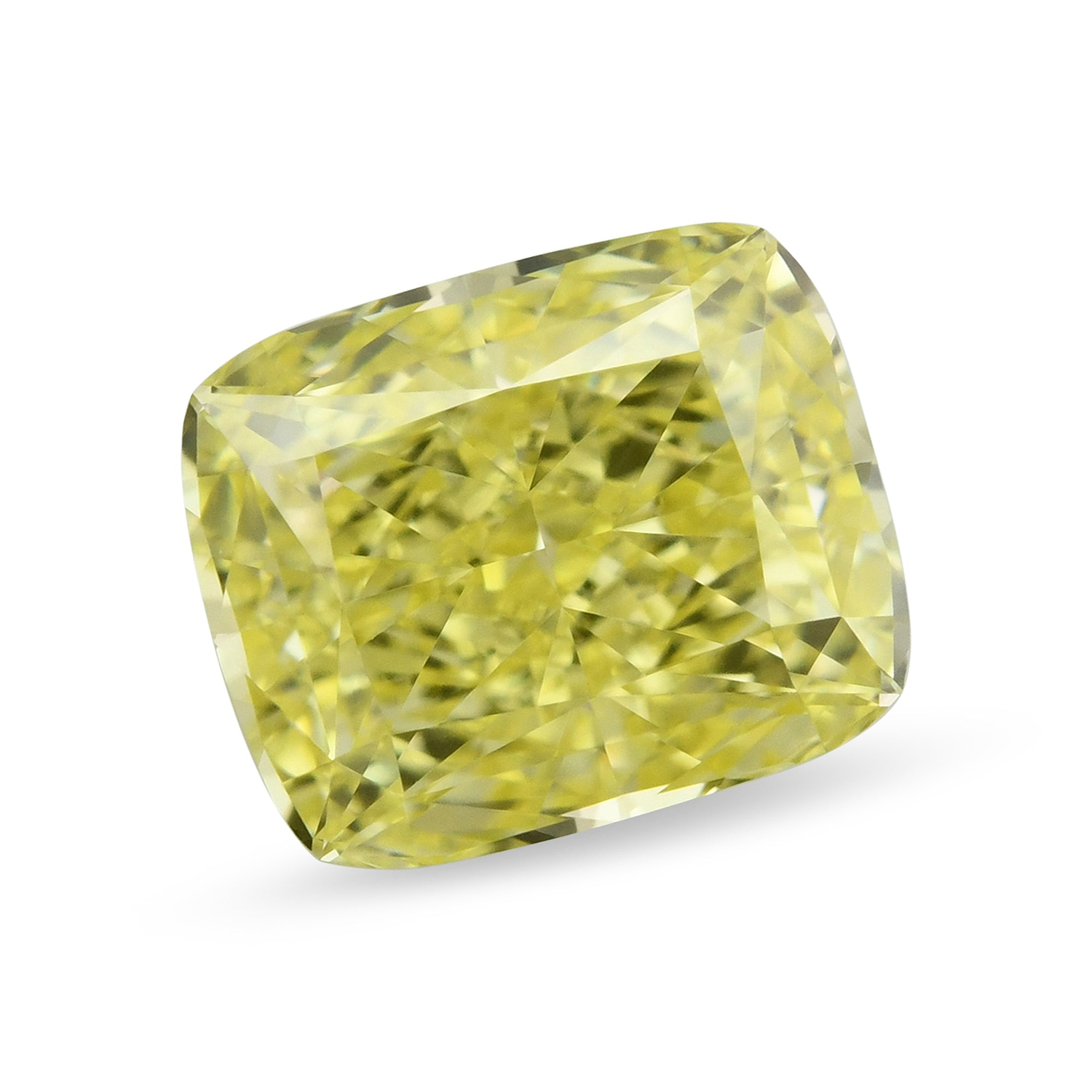 0.70 Carat Fancy Intense Yellow Cushion Diamond VVS1 GIA