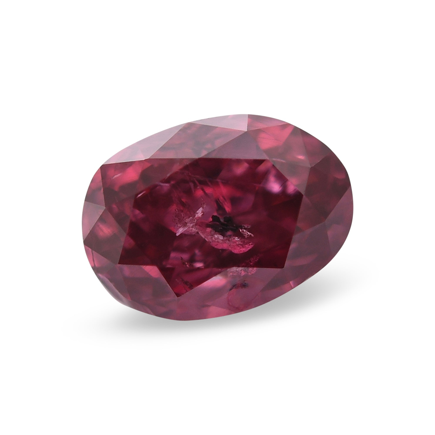 0.67 Carat Fancy Purplish Red Oval Argyle Diamond  GIA