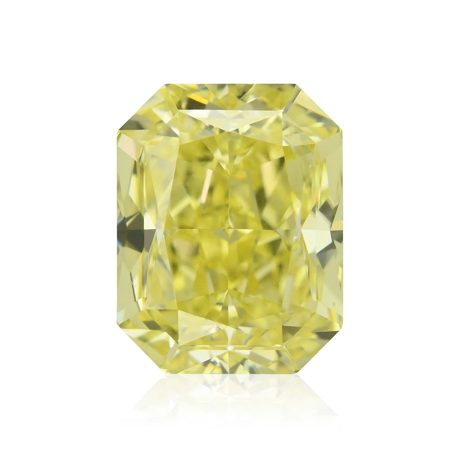 1.28 Carat Fancy Intense Yellow Radiant Diamond VS2 GIA
