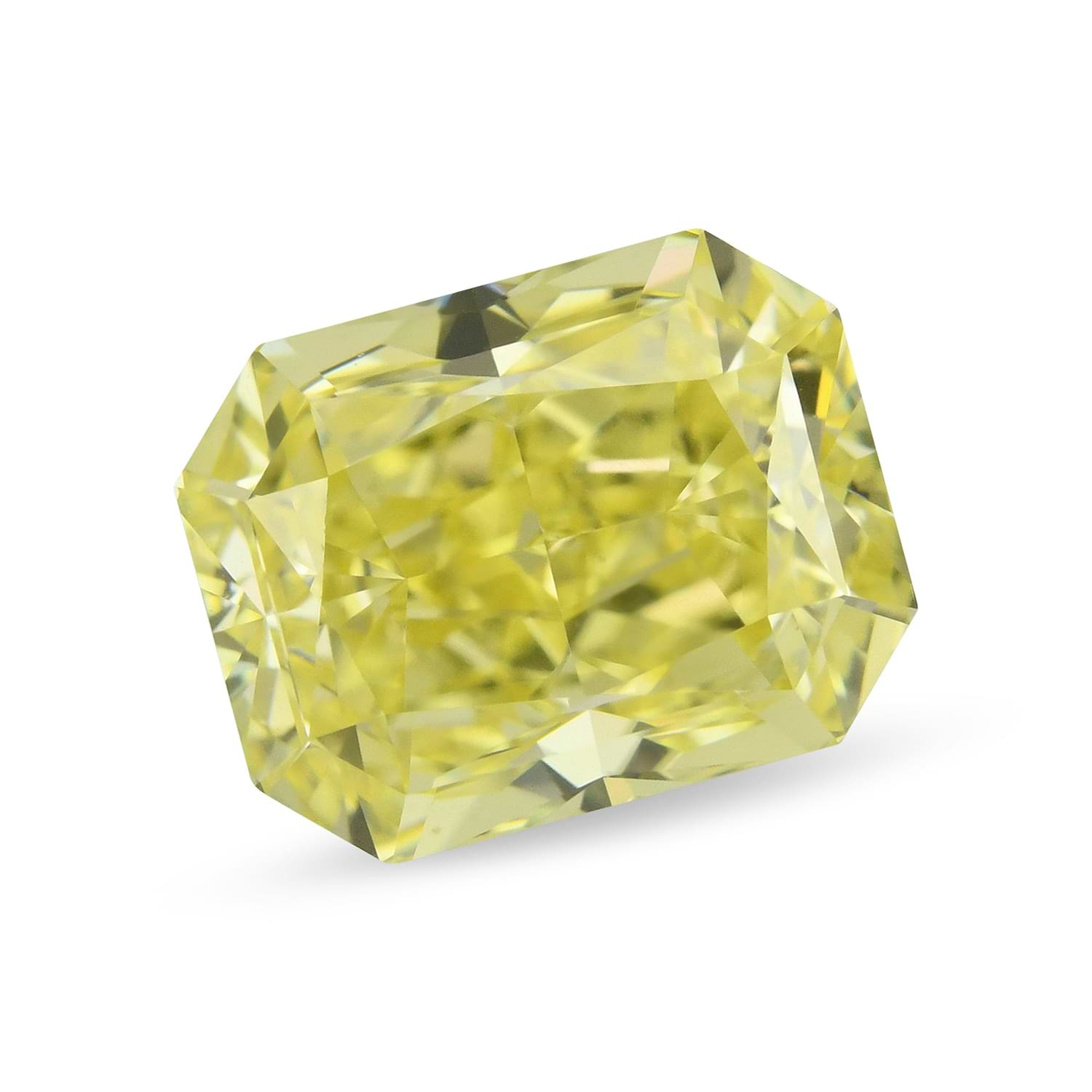 1.28 Carat Fancy Intense Yellow Radiant Diamond VS2 GIA