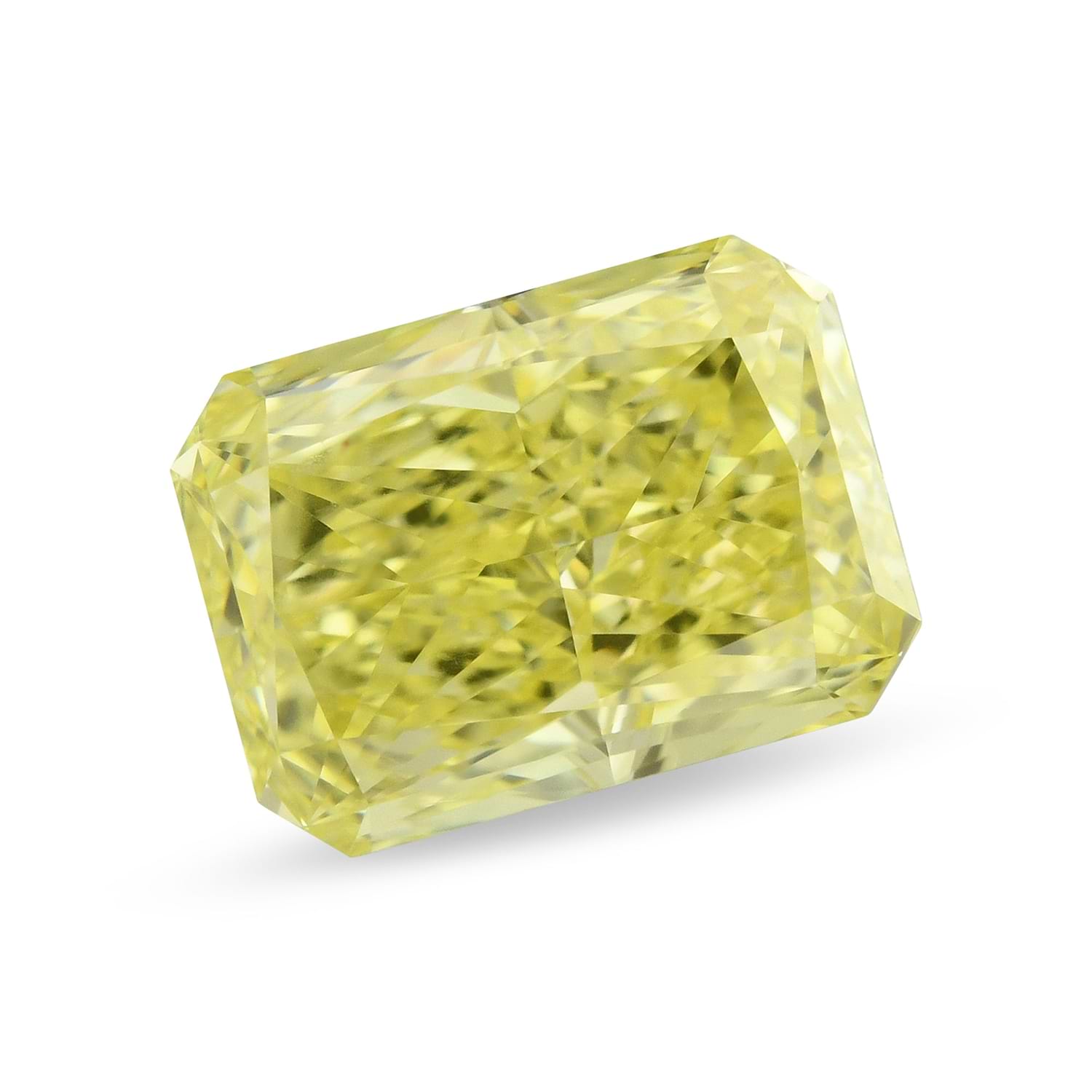 1.24 Carat Fancy Intense Yellow Radiant Diamond VS2 GIA