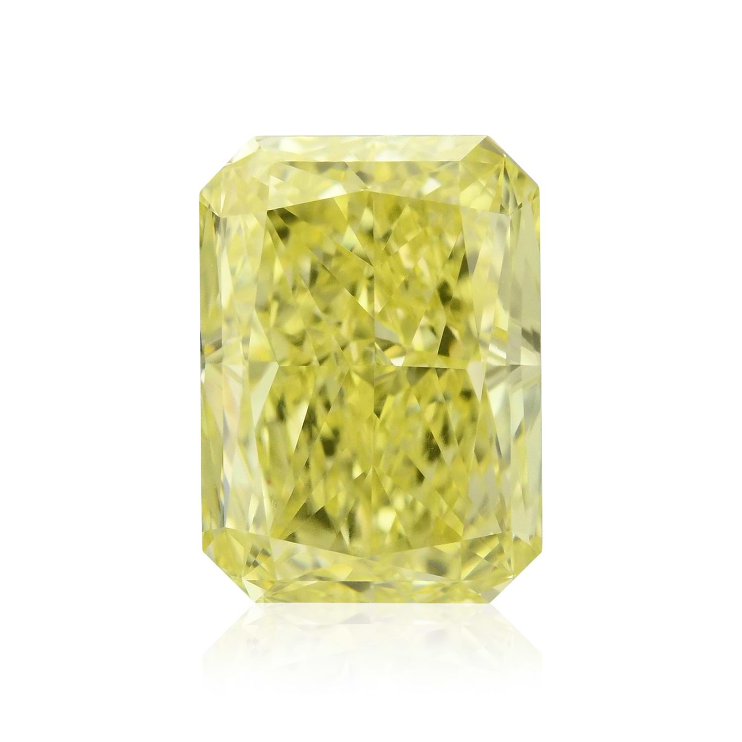 1.24 Carat Fancy Intense Yellow Radiant Diamond VS2 GIA