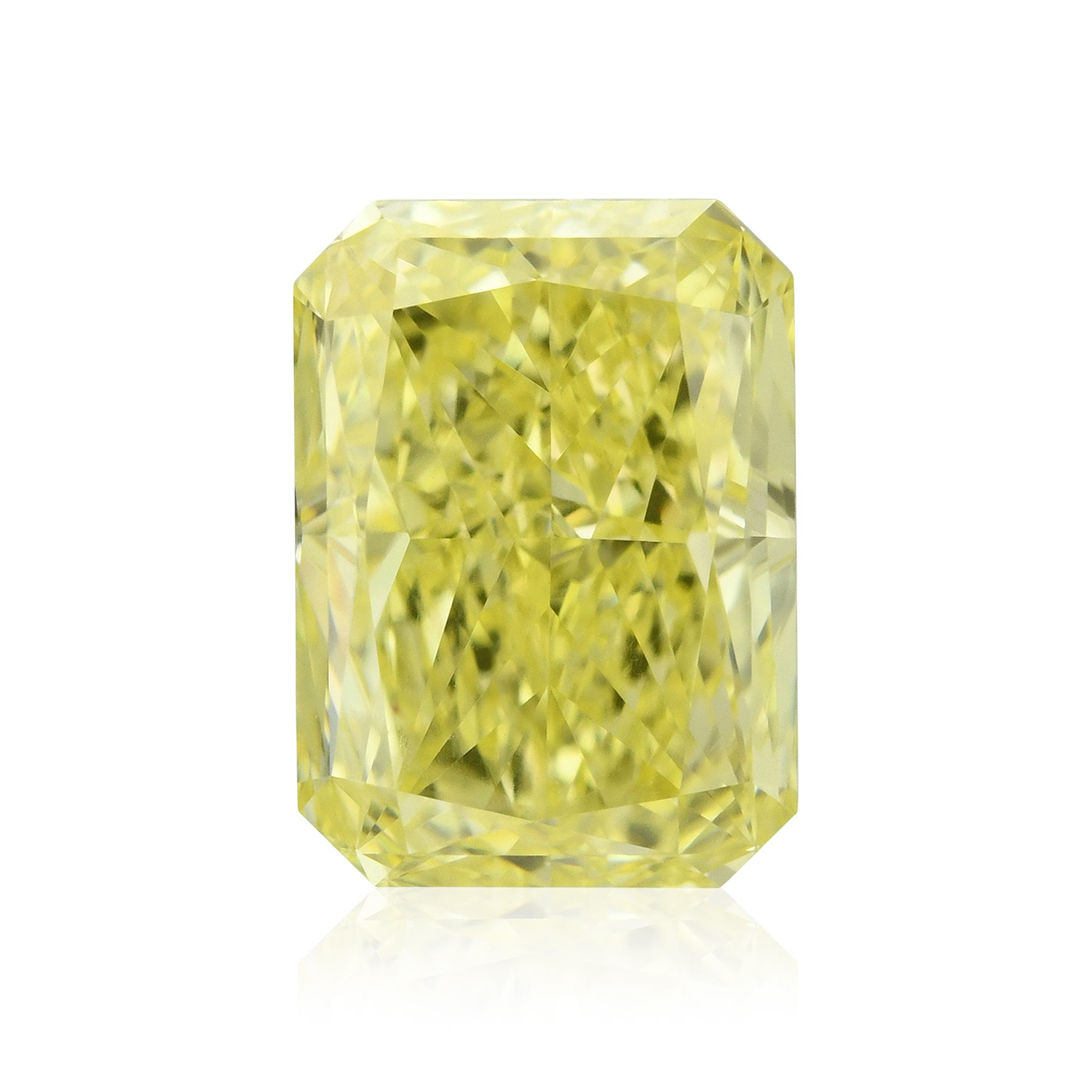 1.24 Carat Fancy Intense Yellow Radiant Diamond VS2 GIA
