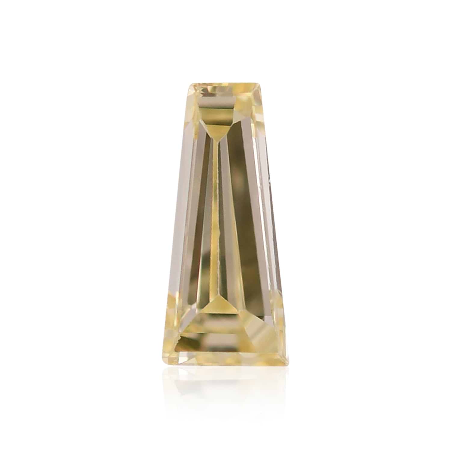 0.14 Carat Fancy Yellow Taper Diamond VS2