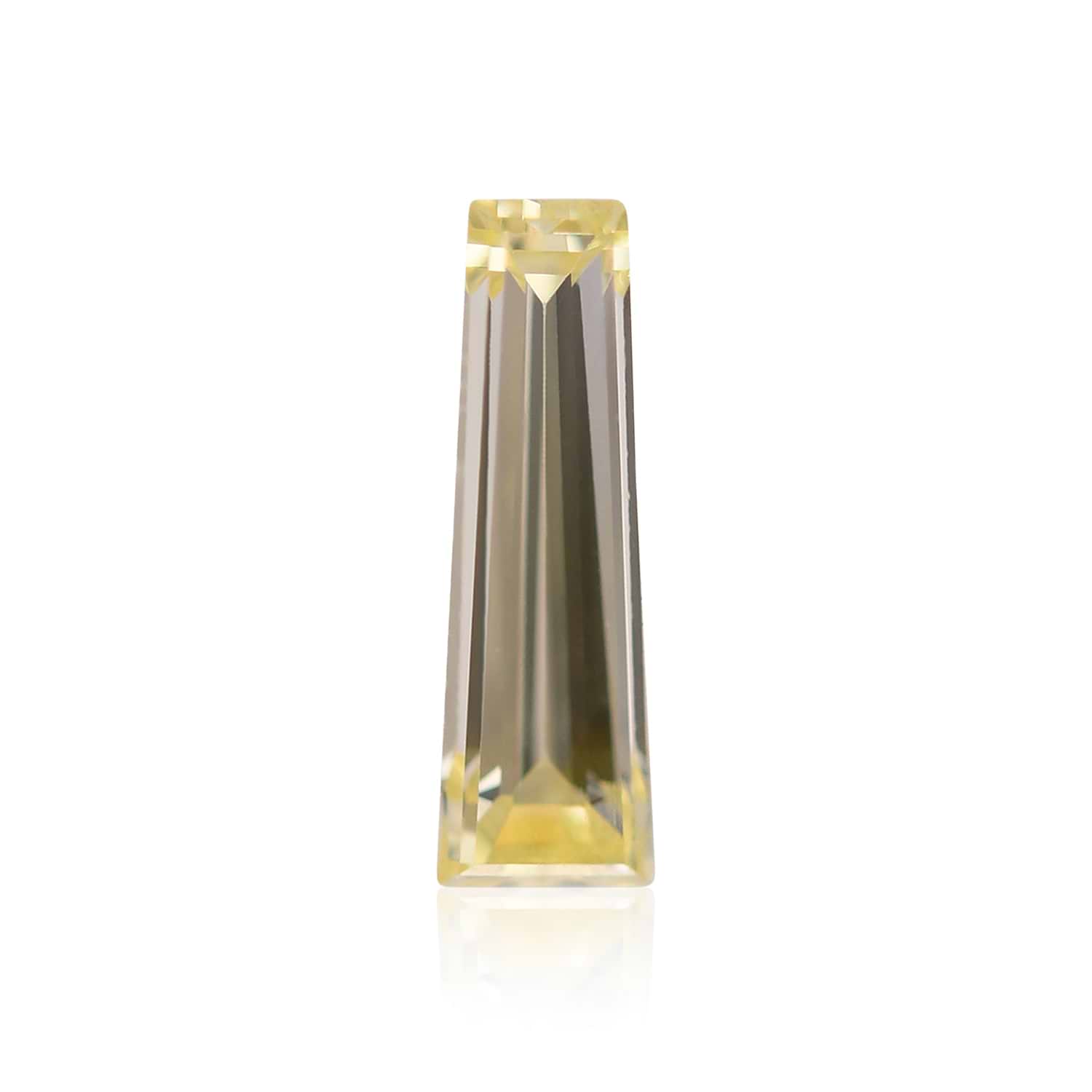 0.17 Carat Fancy Yellow Taper Diamond VVS2 GIA