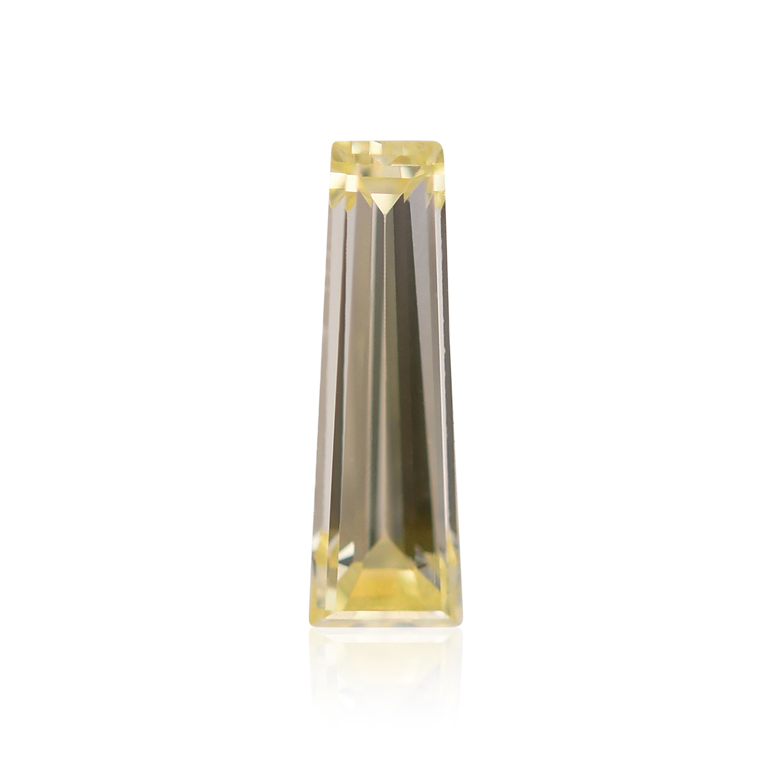 0.17 Carat Fancy Yellow Taper Diamond VVS2 GIA