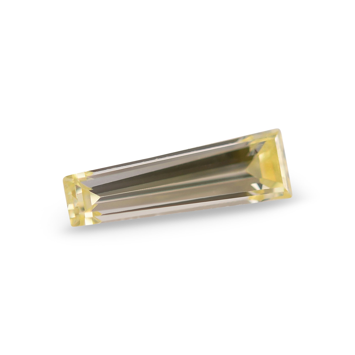 0.17 Carat Fancy Yellow Taper Diamond VVS2 GIA