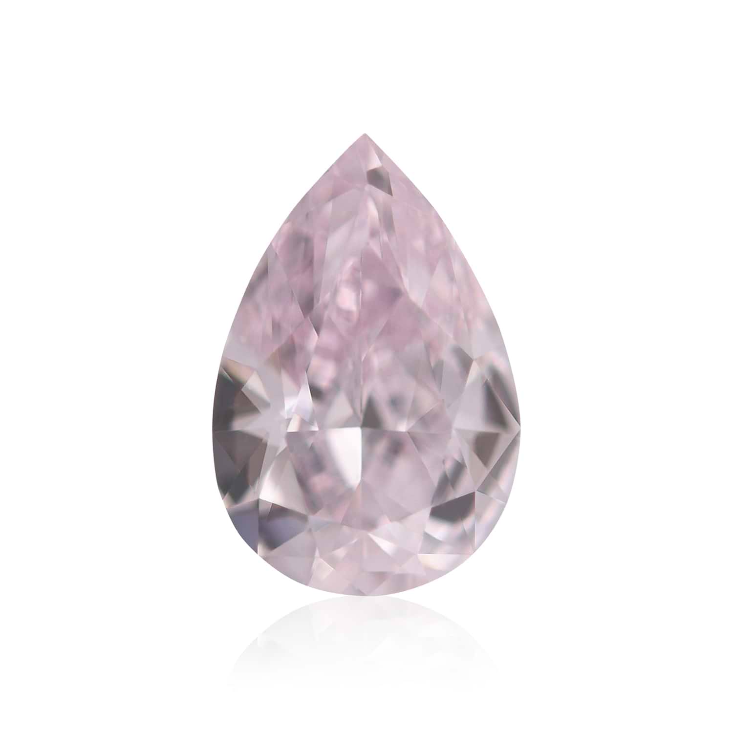 0.31 Carat Fancy Purplish Pink Pear Diamond SI1 GIA