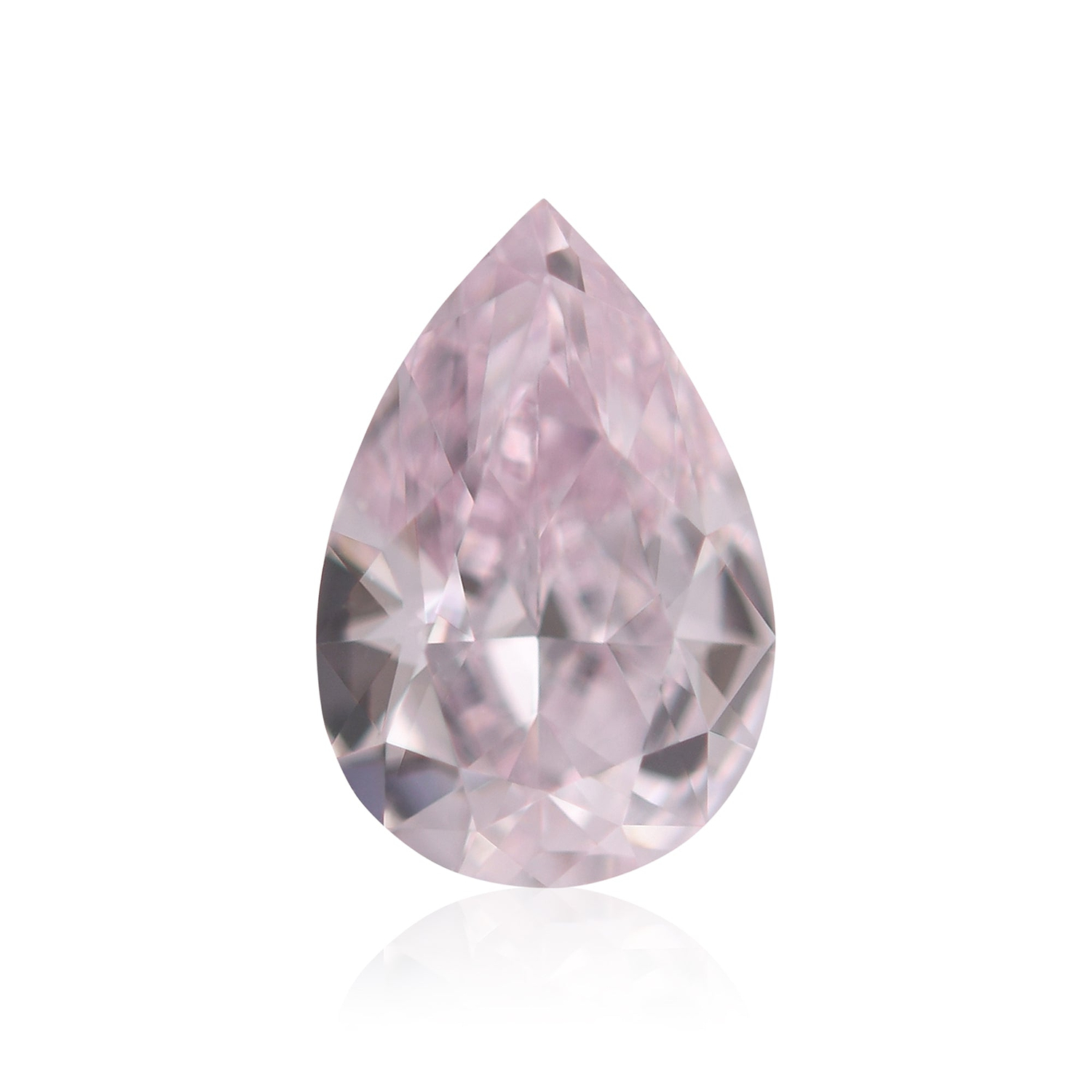 0.31 Carat Fancy Purplish Pink Pear Diamond SI1 GIA