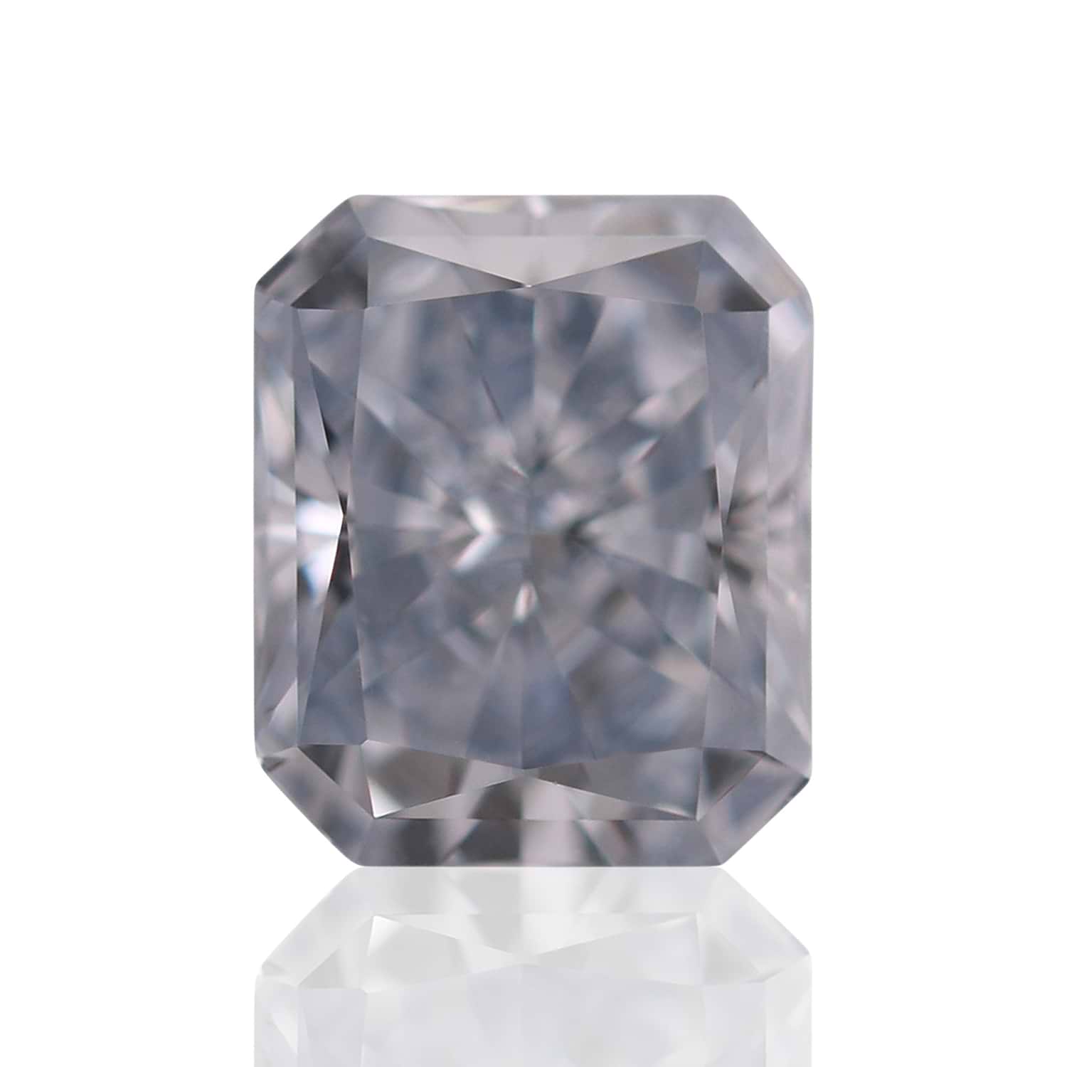 0.45 Carat Fancy Blue Radiant Diamond VVS2 GIA