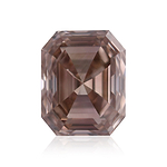 1.00 Carat Fancy Pink Brown Emerald Diamond VS2 GIA