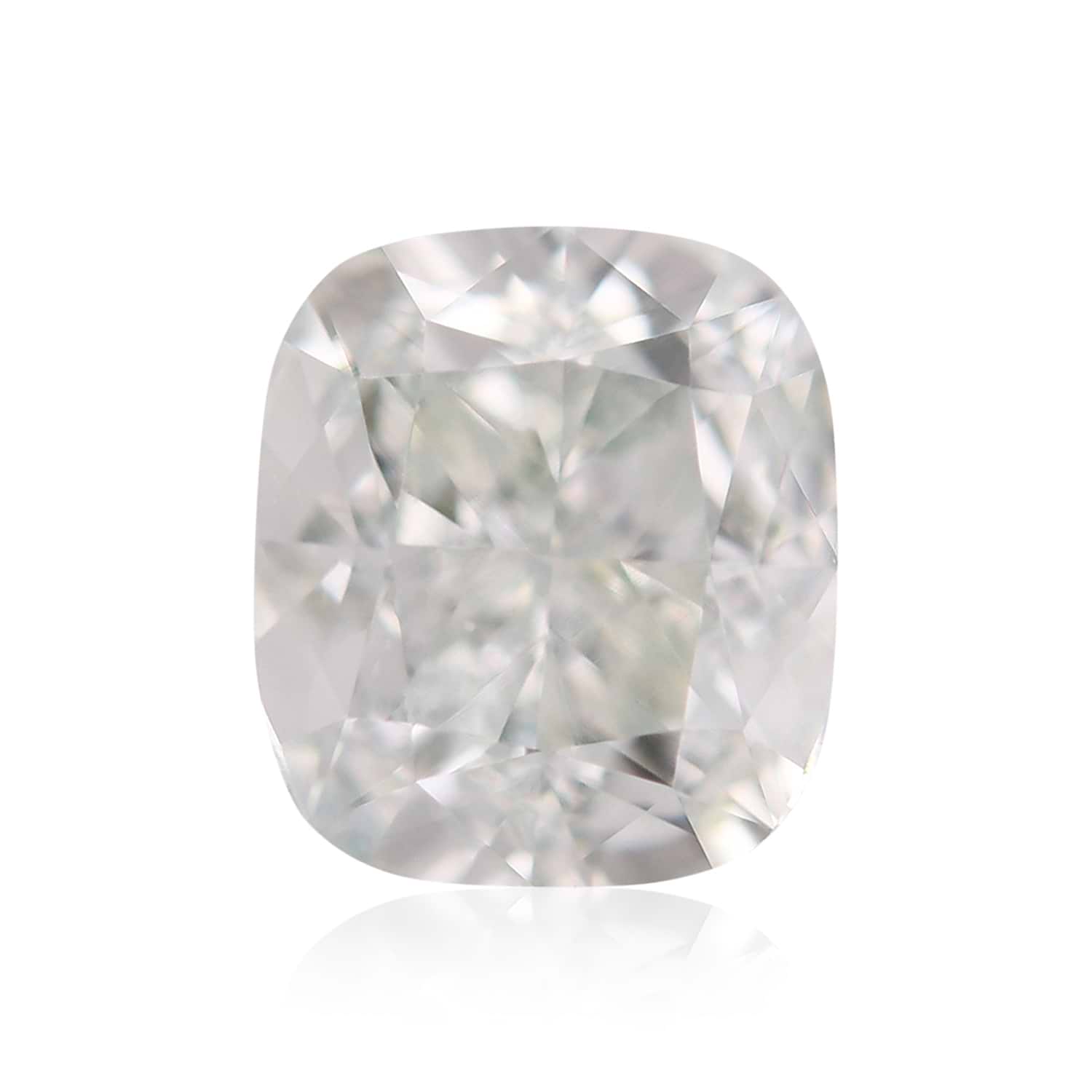 1.11 Carat Fancy Light Green Cushion Diamond VS2 GIA