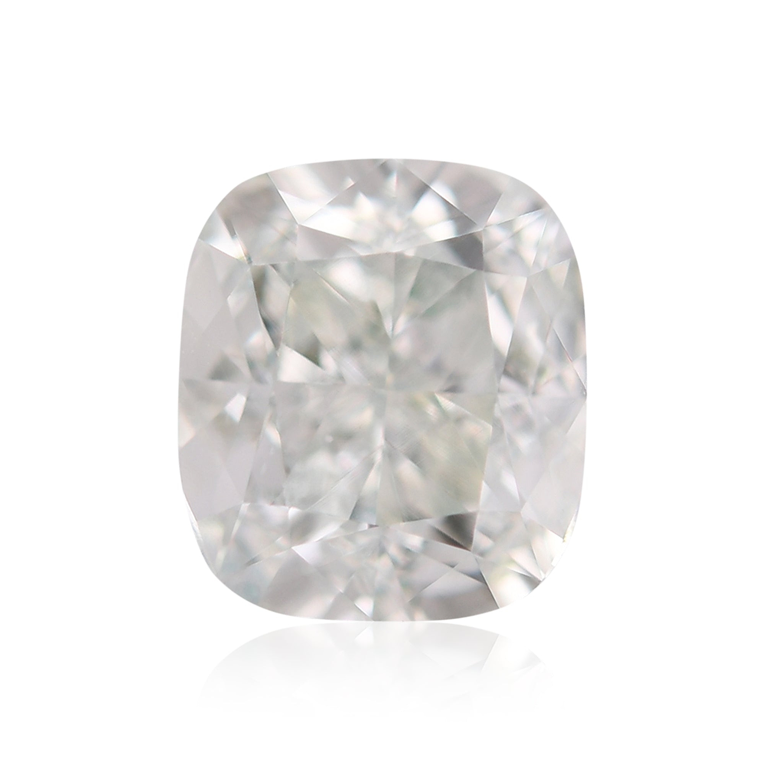 1.11 Carat Fancy Light Green Cushion Diamond VS2 GIA