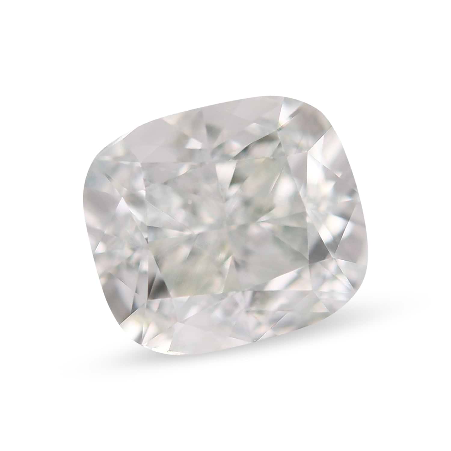 1.11 Carat Fancy Light Green Cushion Diamond VS2 GIA