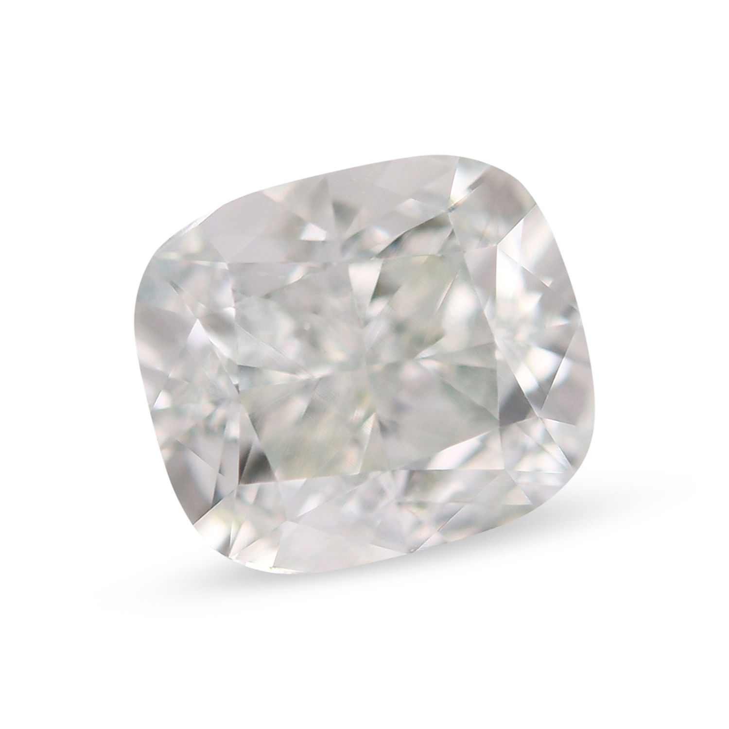 1.11 Carat Fancy Light Green Cushion Diamond VS2 GIA