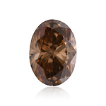 1.15 Carat Fancy Dark Orangy Brown Oval Diamond VVS2 GIA