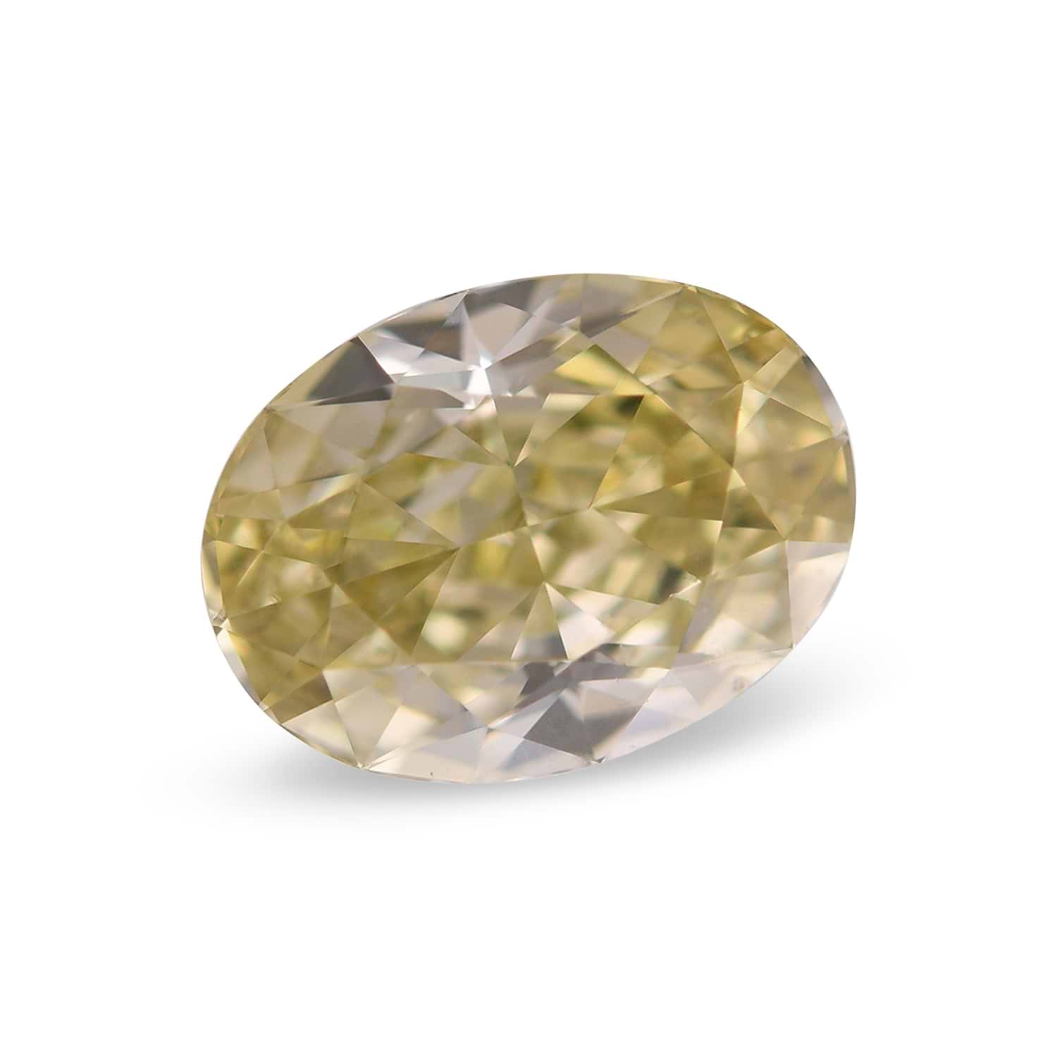 1.59 Carat Fancy Brownish Greenish Yellow Oval Diamond SI1 GIA