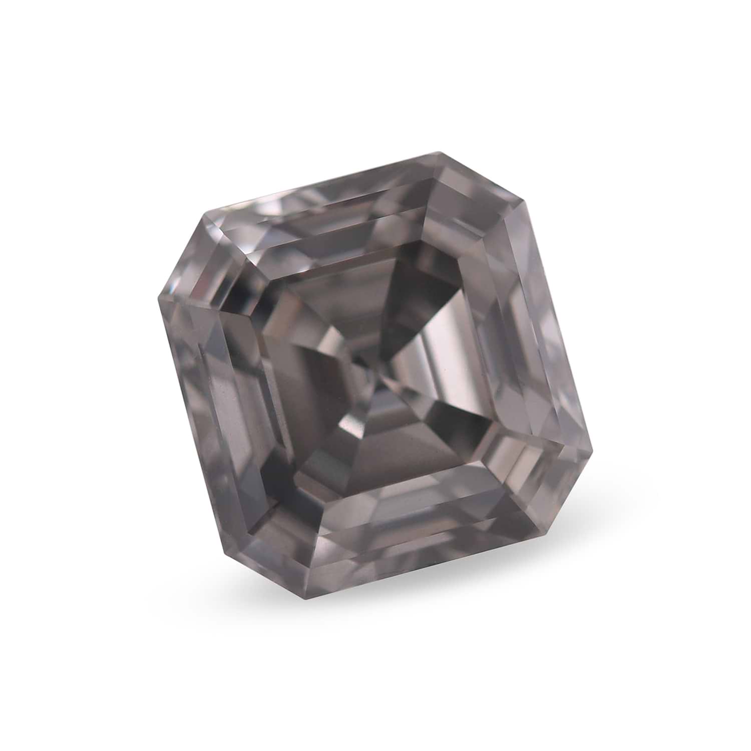 2.00 Carat Fancy Dark Gray Asscher Diamond SI2 GIA