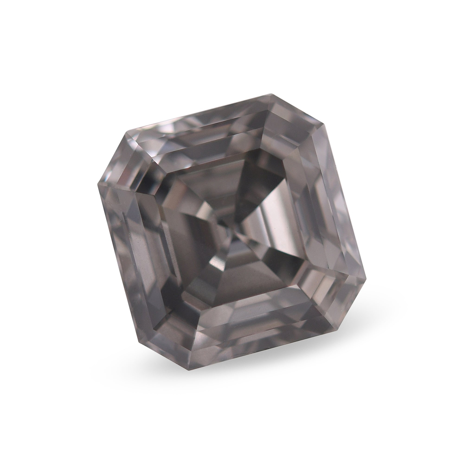 2.00 Carat Fancy Dark Gray Asscher Diamond SI2 GIA