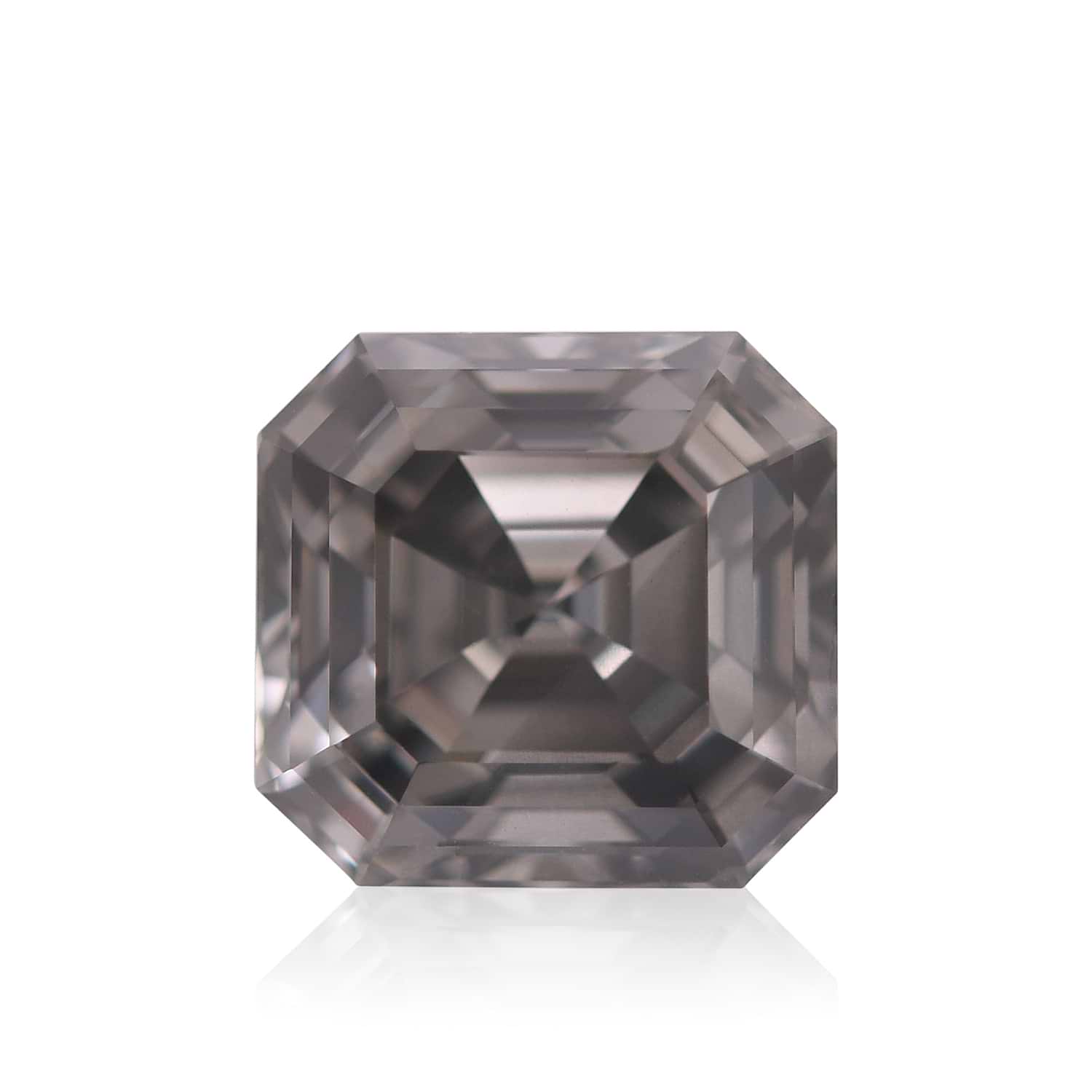 2.00 Carat Fancy Dark Gray Asscher Diamond SI2 GIA