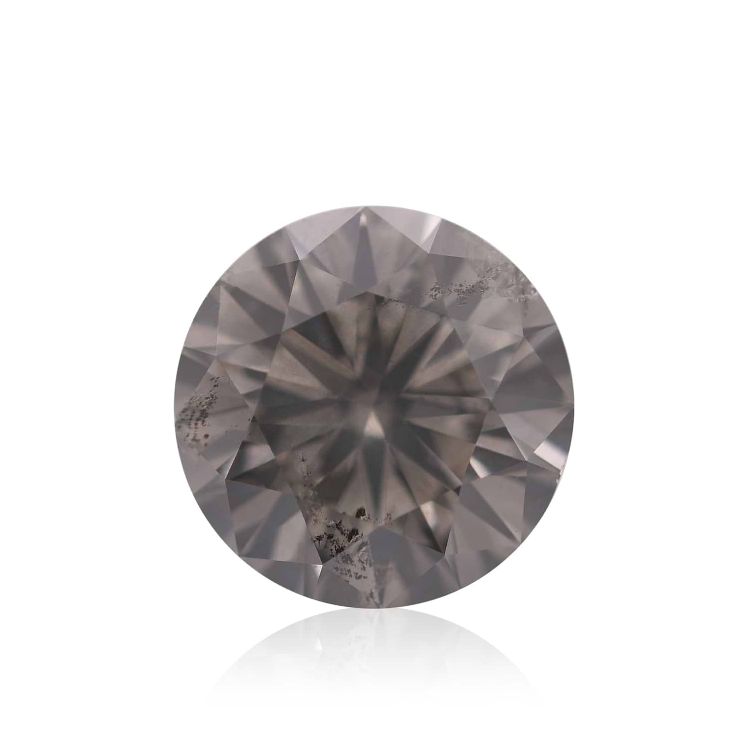 2.28 Carat Fancy Gray Round Brillant Diamond I1 GIA
