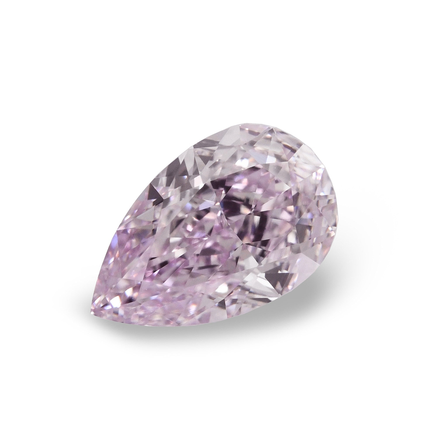 1.05 Carat Fancy Pinkish Purple Pear Diamond VVS2 GIA