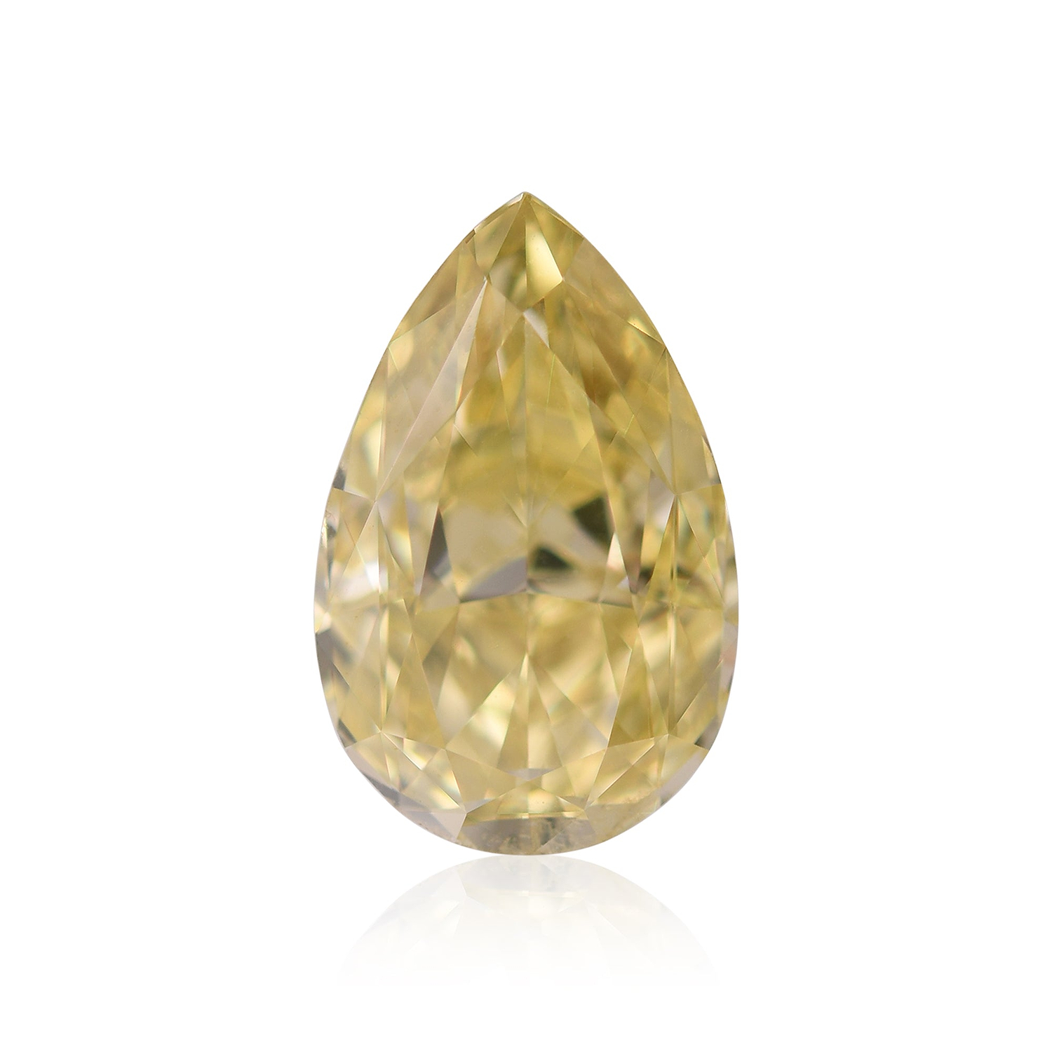 2.39 Carat Fancy Intense Yellow Pear Diamond SI1 GIA
