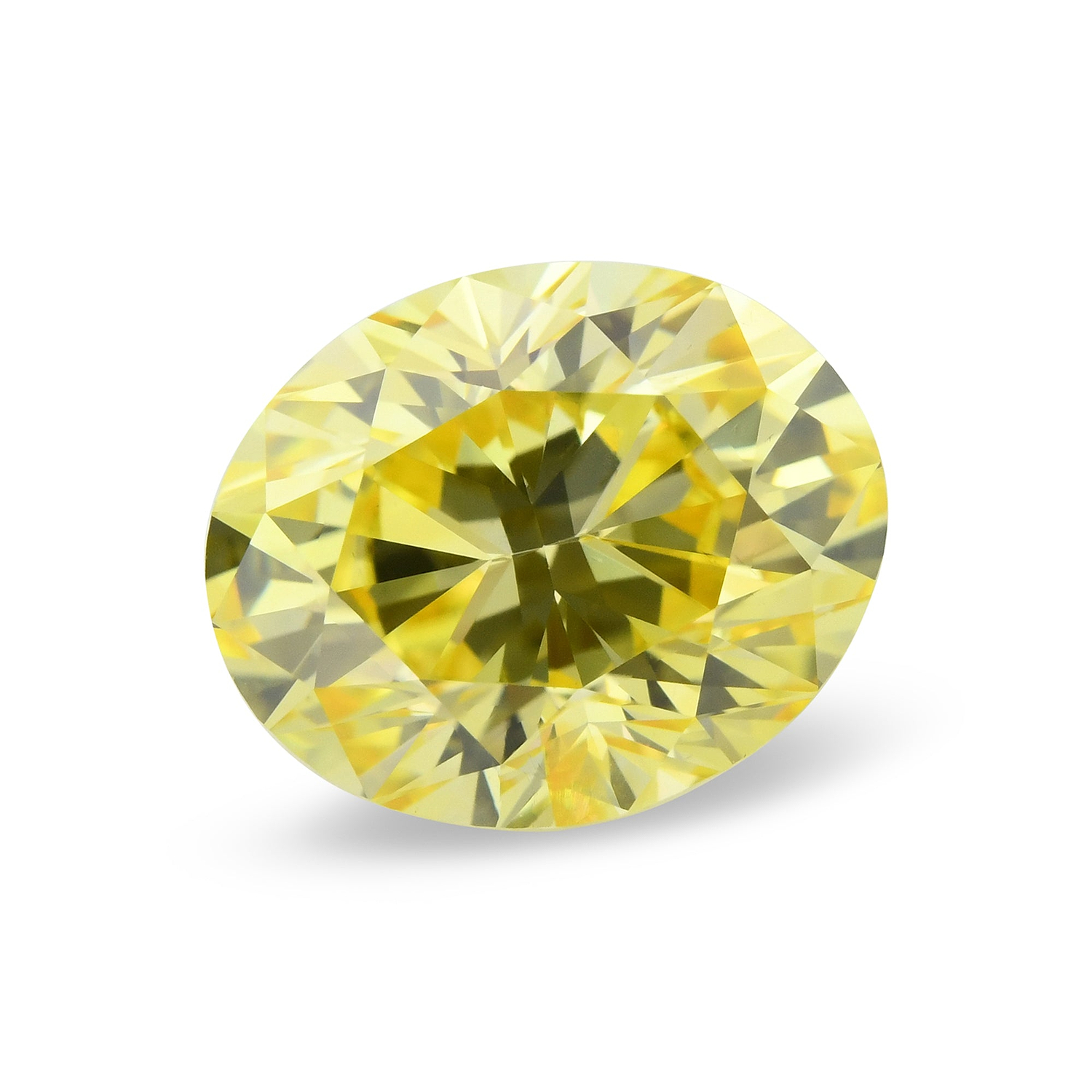 1.27 Carat Fancy Vivid Yellow Oval Diamond SI2 GIA