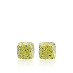 1.46 Carat Fancy Yellow Cushion Diamonds VVS2