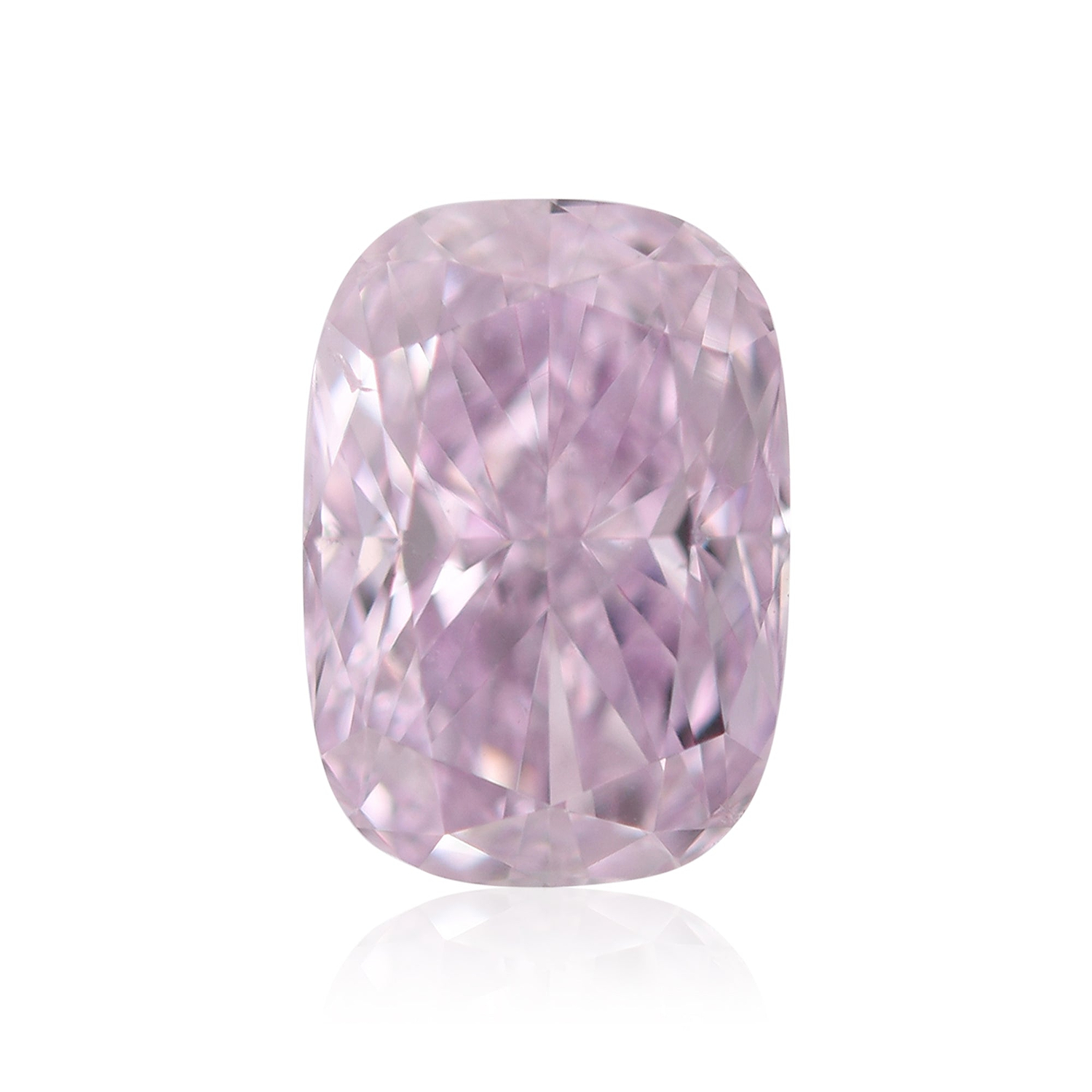 1.00 Carat Fancy Pink Purple Cushion Diamond SI2 GIA