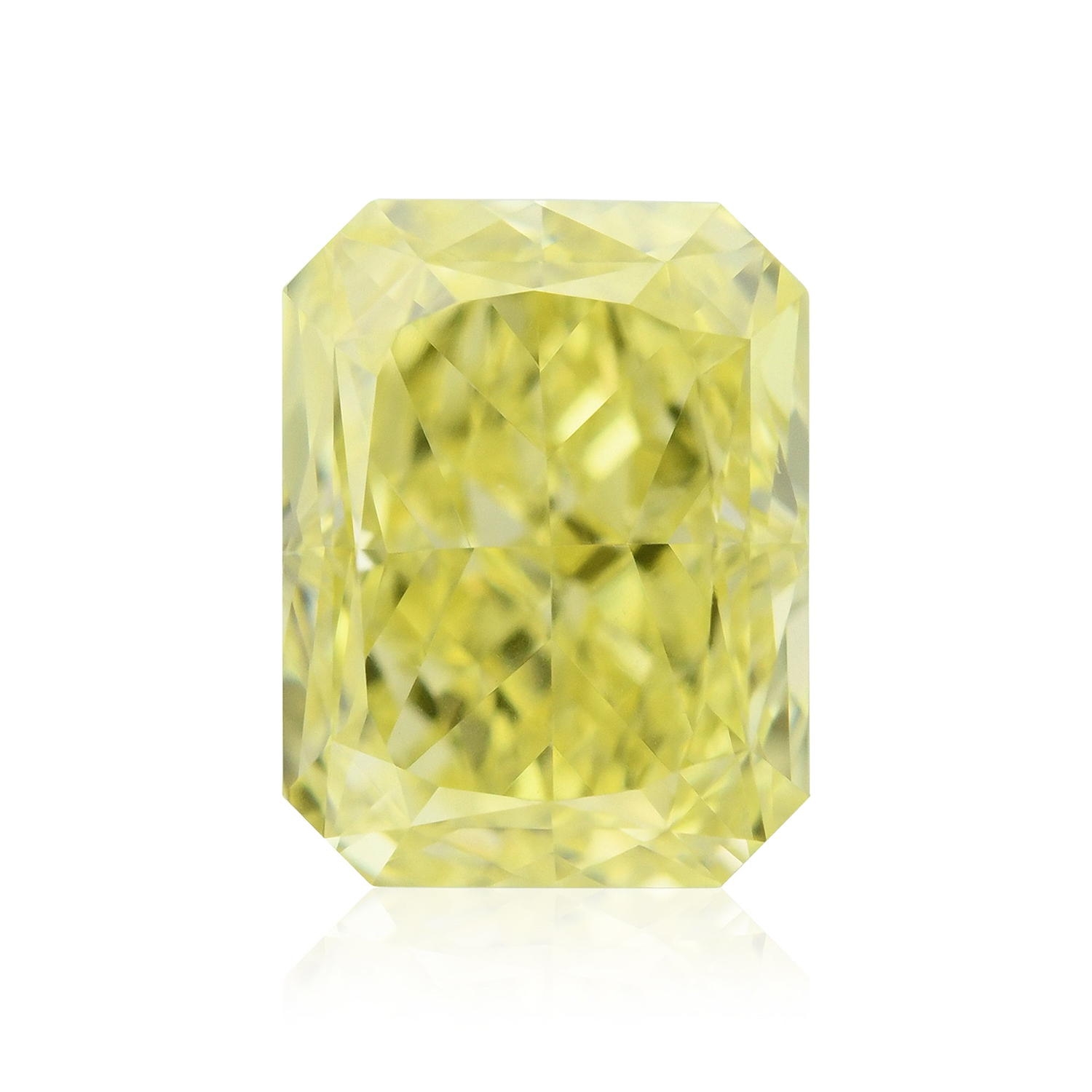0.67 Carat Fancy Intense Yellow Radiant Diamond VS1 GIA
