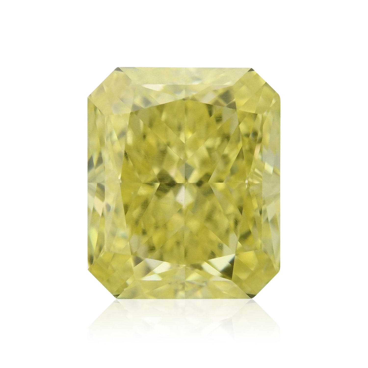 0.66 Carat Fancy Intense Yellow Radiant Diamond VS1 GIA